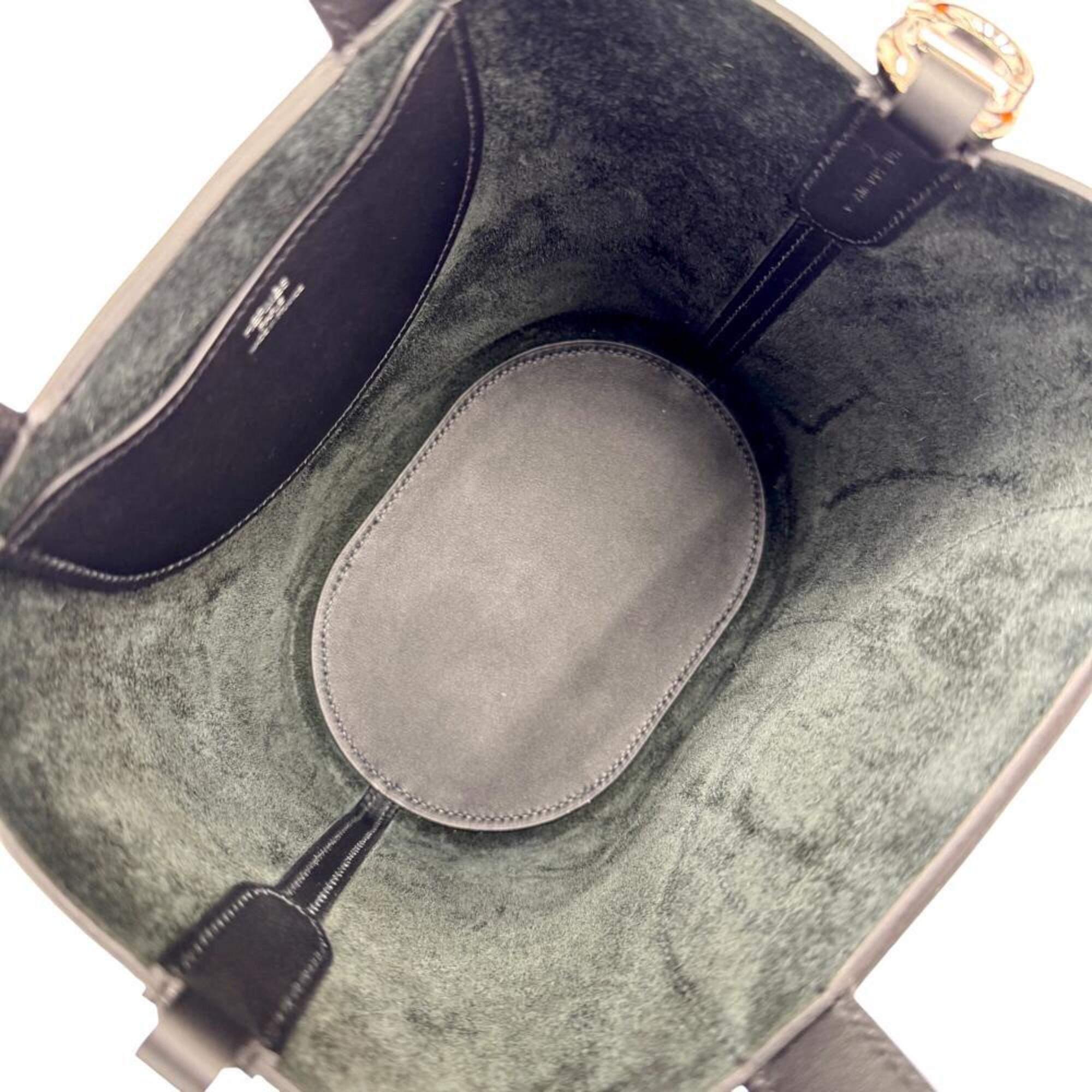 HERMES In the Loop 18 Taurillon Clemence Black G Stamp 2026 Women's Handbag — New - Store Return