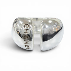CHANEL 925 Logo Design Ring, Silver Accessory, Weight 18.8g, Women's — Like New