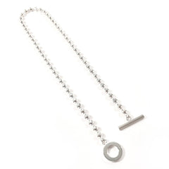 GUCCI Ball Chain Necklace 602736 J8400 8106, Sterling Silver 925, Unisex — Like New