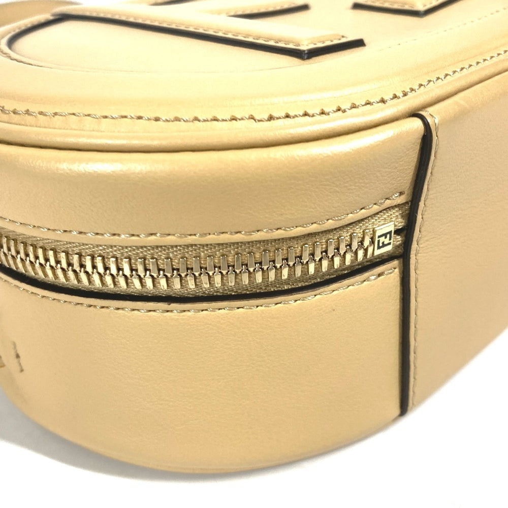 FENDI 8BS058 Pochette Camera Case Small Orlock MINI CAMERA CASE Bag Handbag Shoulder Leather Women's Beige — New - Store Return