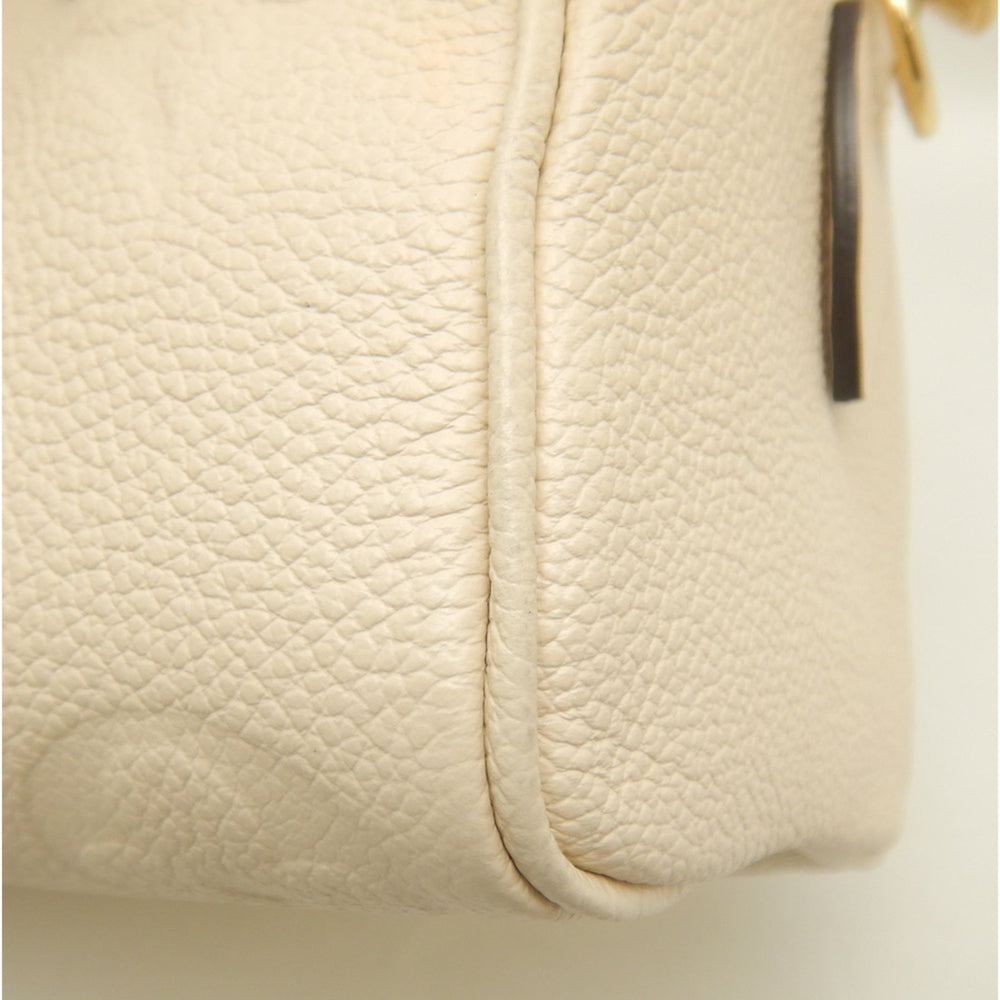 LOUIS VUITTON Monogram Empreinte Speedy Bandoulière 20 M58954 Handbag, Cream, Women's 254135 — Like New