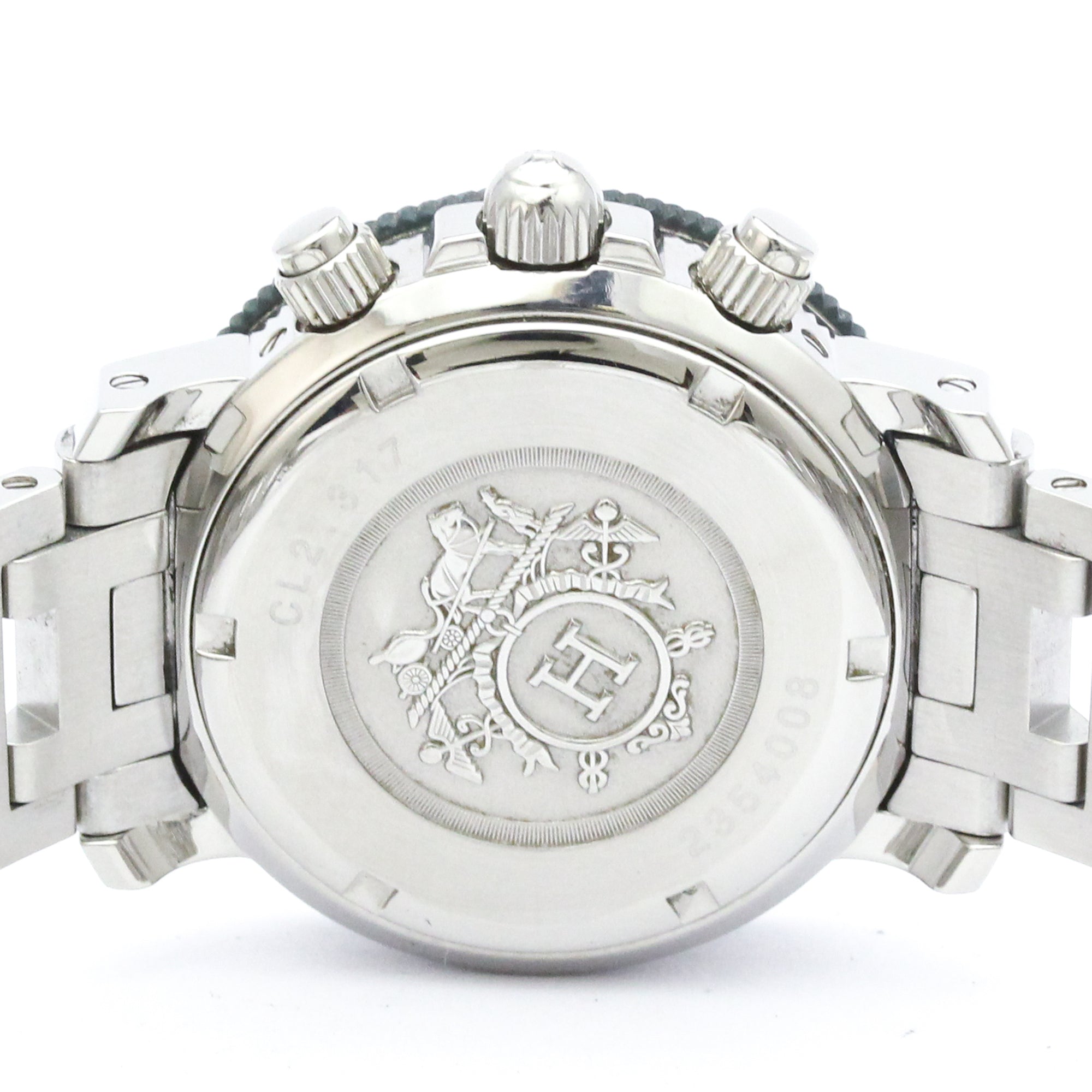 HERMES Clipper Diver Chronograph Quartz Ladies Watch CL2.317 Polished — Very Good