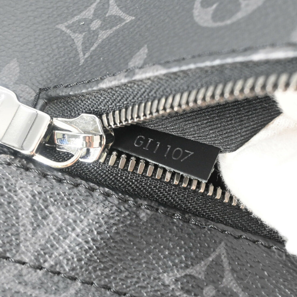 LOUIS VUITTON District MM NM Shoulder Bag, Monogram Eclipse, Black, Men's, M44001 — Like New