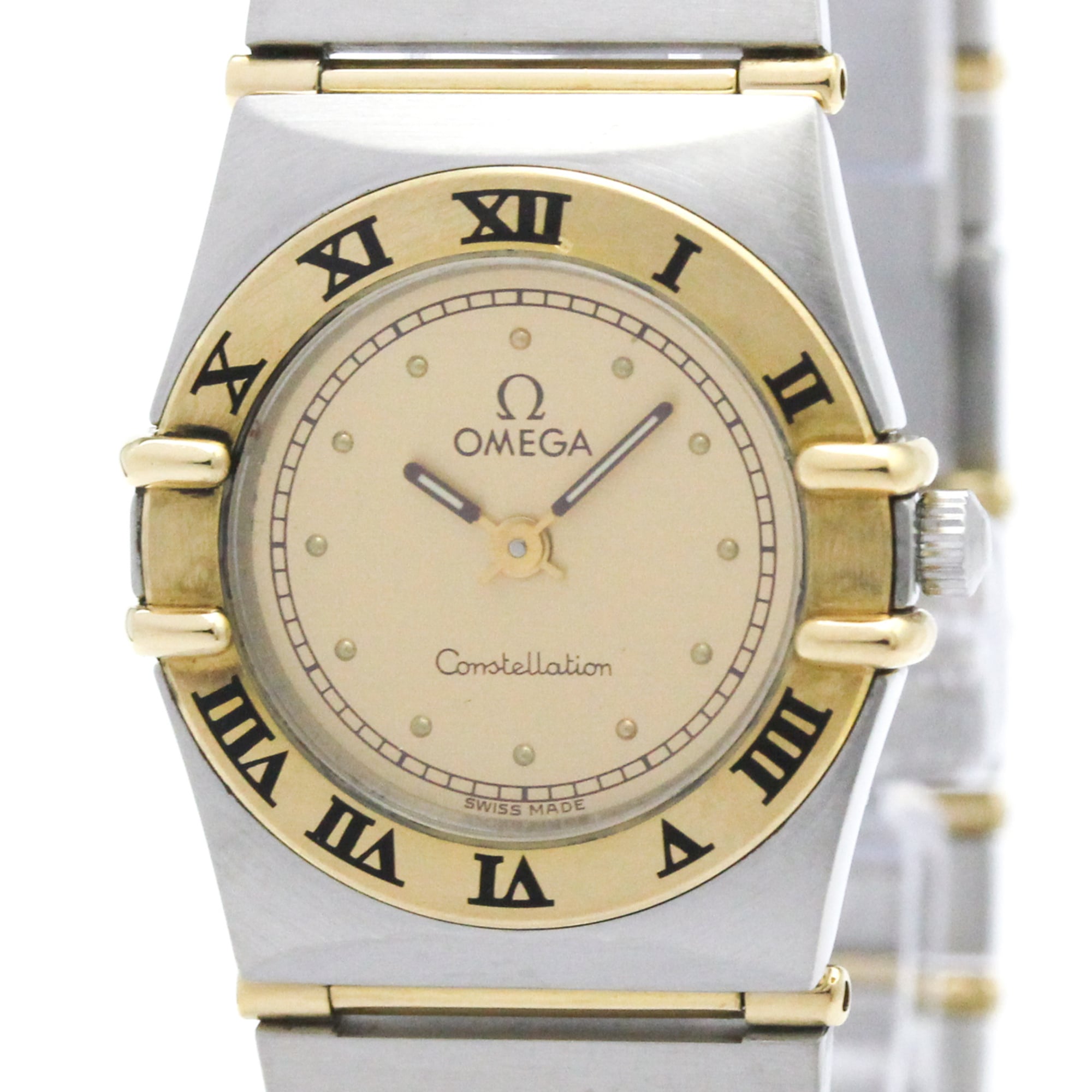 OMEGA Constellation 18K Gold Steel Ladies Watch 795.1080 Polished — Very Good