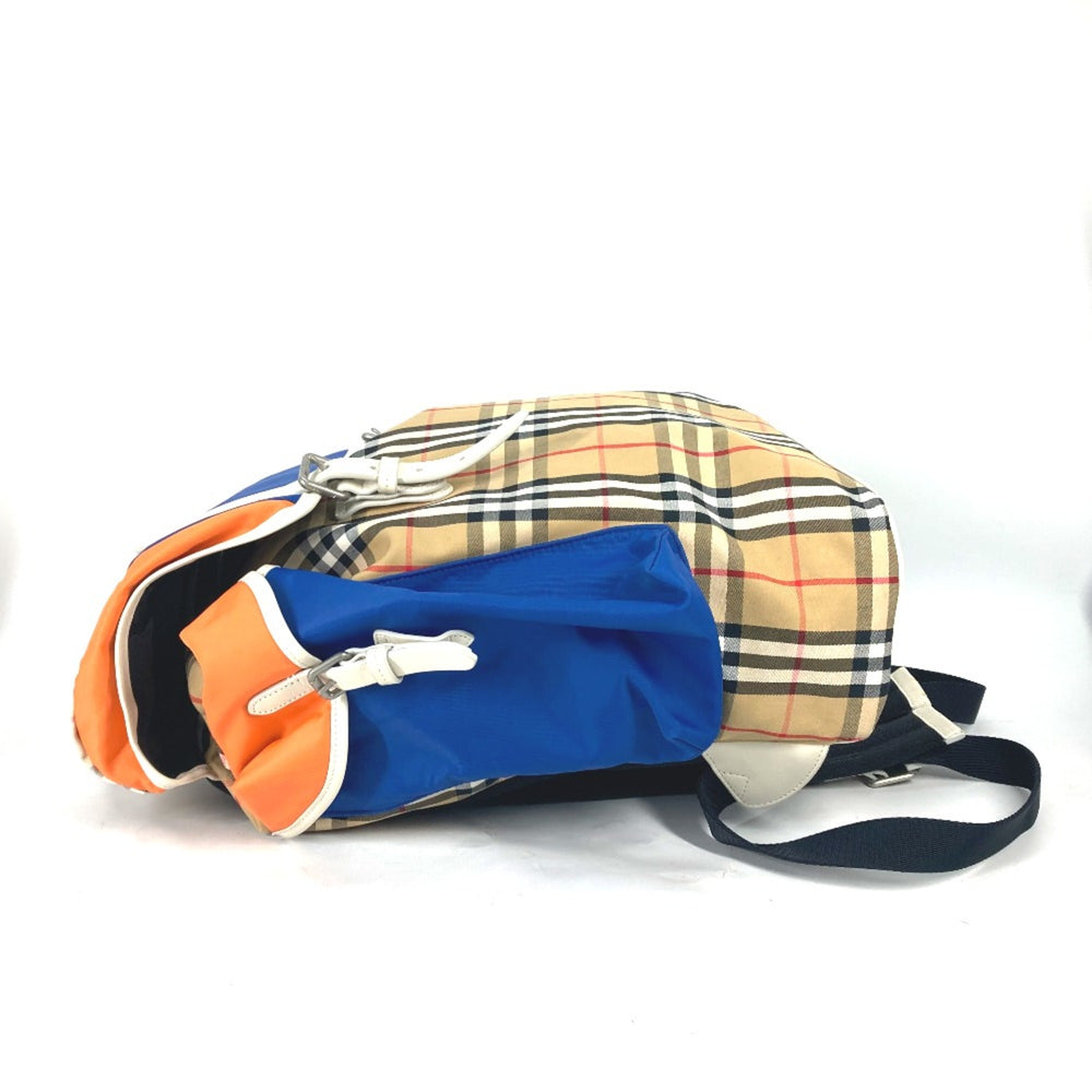 Burberry 4078448 Bag Backpack Backpack Beige Orange x blue — Like New