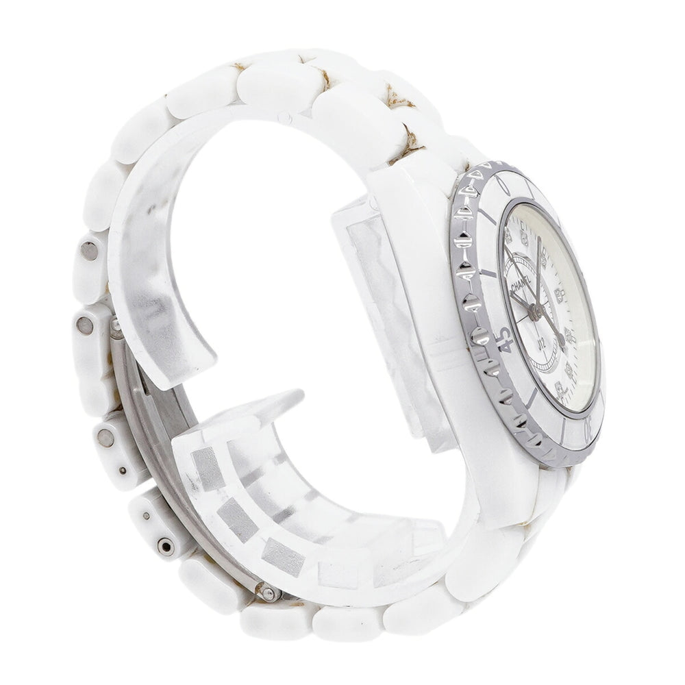 Chanel J12 Diamond H1628 White Dial Women's Watch — Good