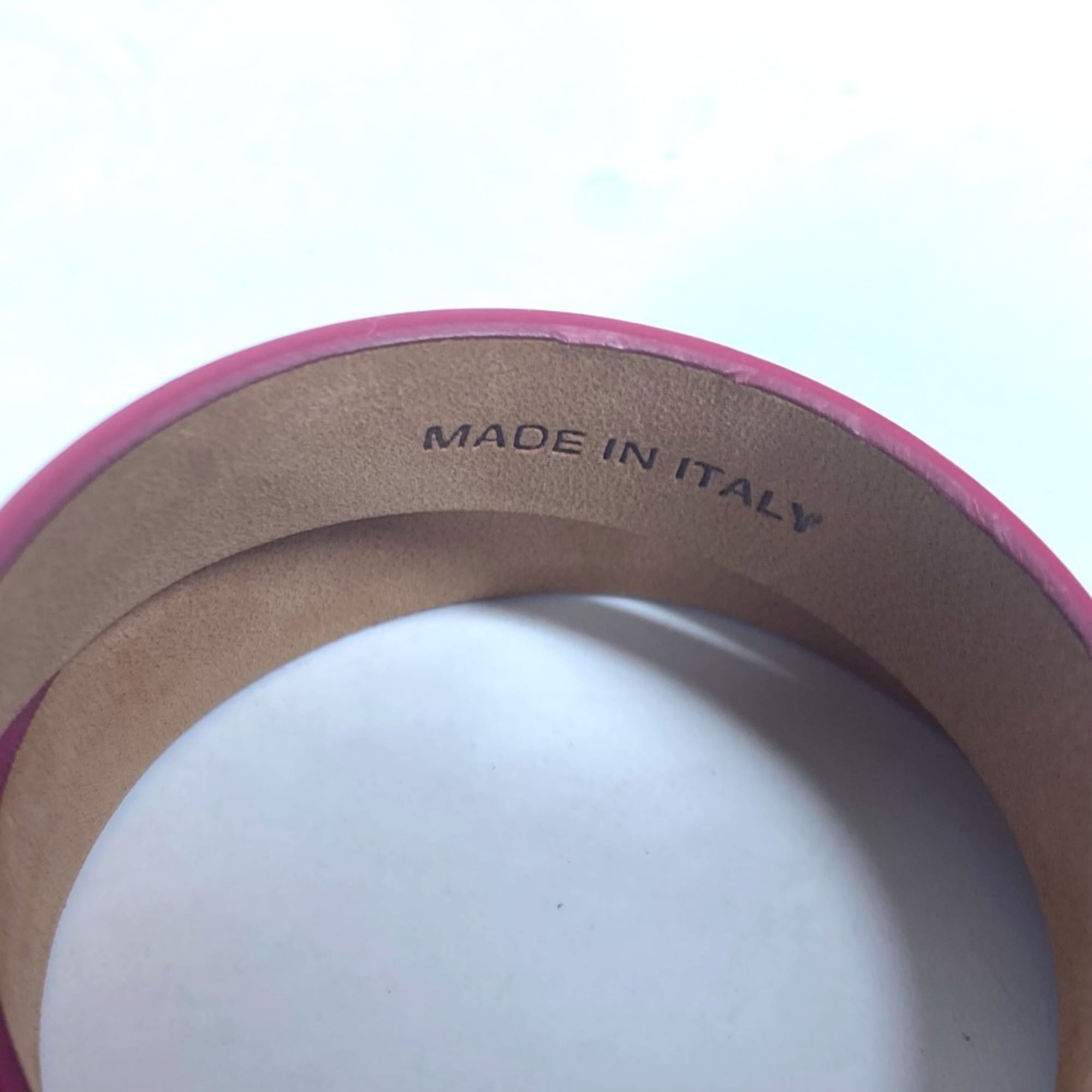 Salvatore Ferragamo Double Gancini Bracelet Leather Women's Pink M-240910-5 — Like New