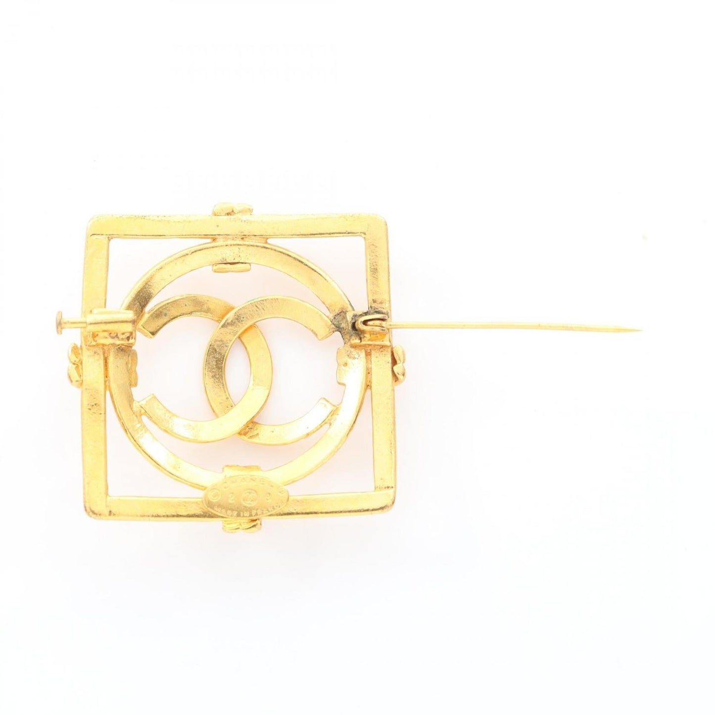 CHANEL Coco Mark Brooch Accessory GP (Gold Plated) Women's Gold