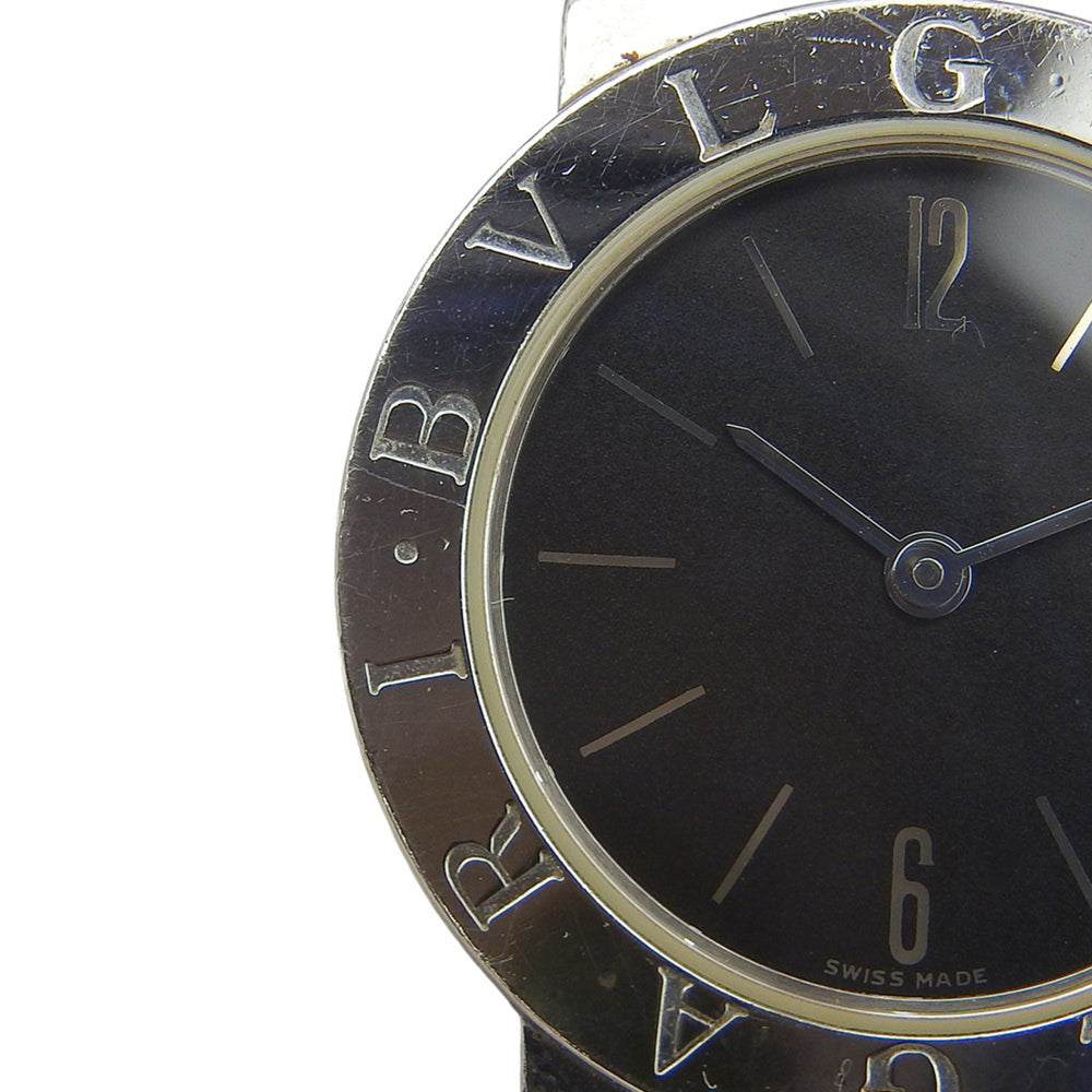 BVLGARI Wristwatch BB26SSD Stainless Steel Quartz Analog Display Black Dial Women's — Good
