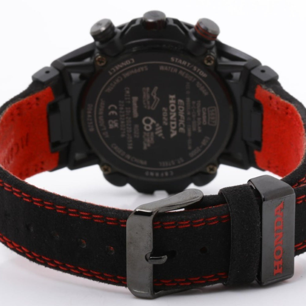 CASIO Edifice Sospensione Honda Racing Red Edition EQB2000HR1AJR Black Stainless Steel Men's Watch — Very Good