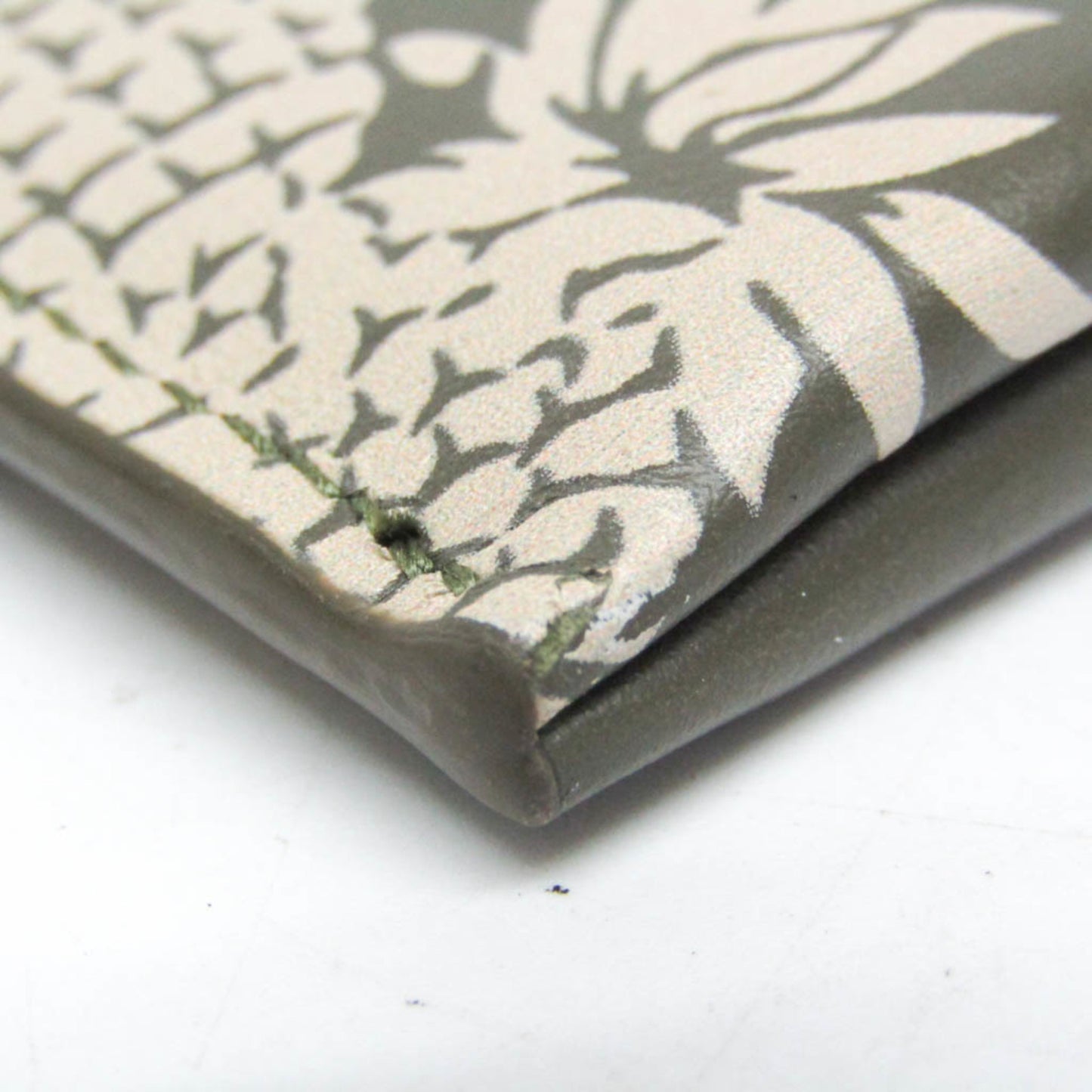 Saint Laurent Pineapple Pattern 397294 Women's Leather Clutch Bag Beige,Khaki