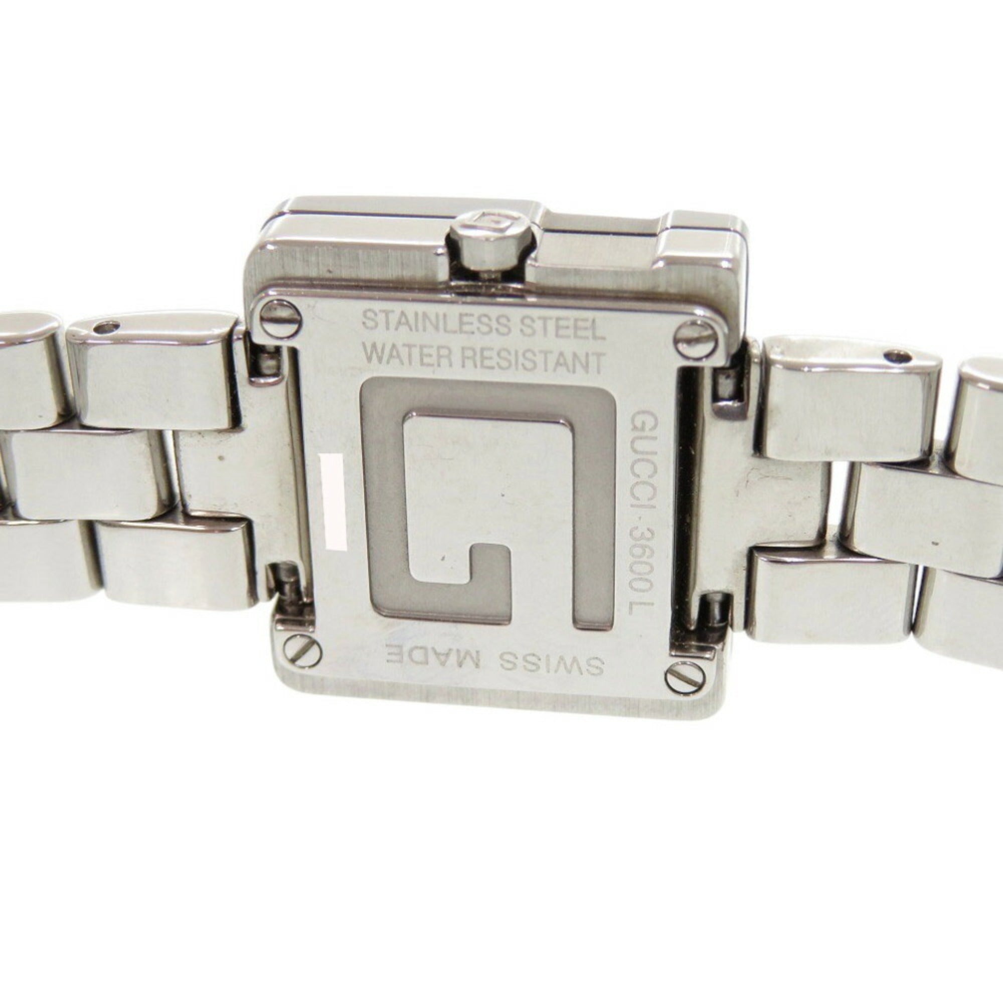 Gucci 3600L Stainless Steel Black Silver Dial Quartz Watch 1749GUCCI — Good