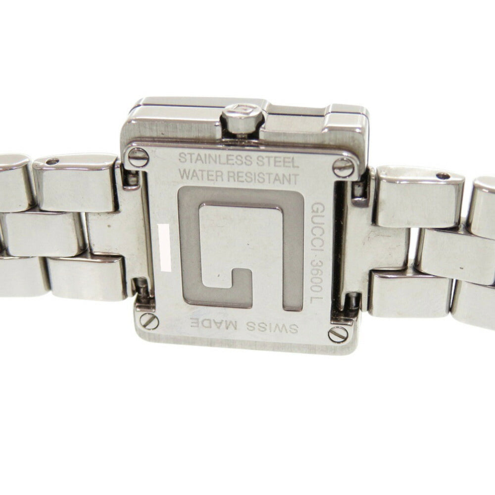 Gucci 3600L Stainless Steel Black Silver Dial Quartz Watch 1749GUCCI — Good