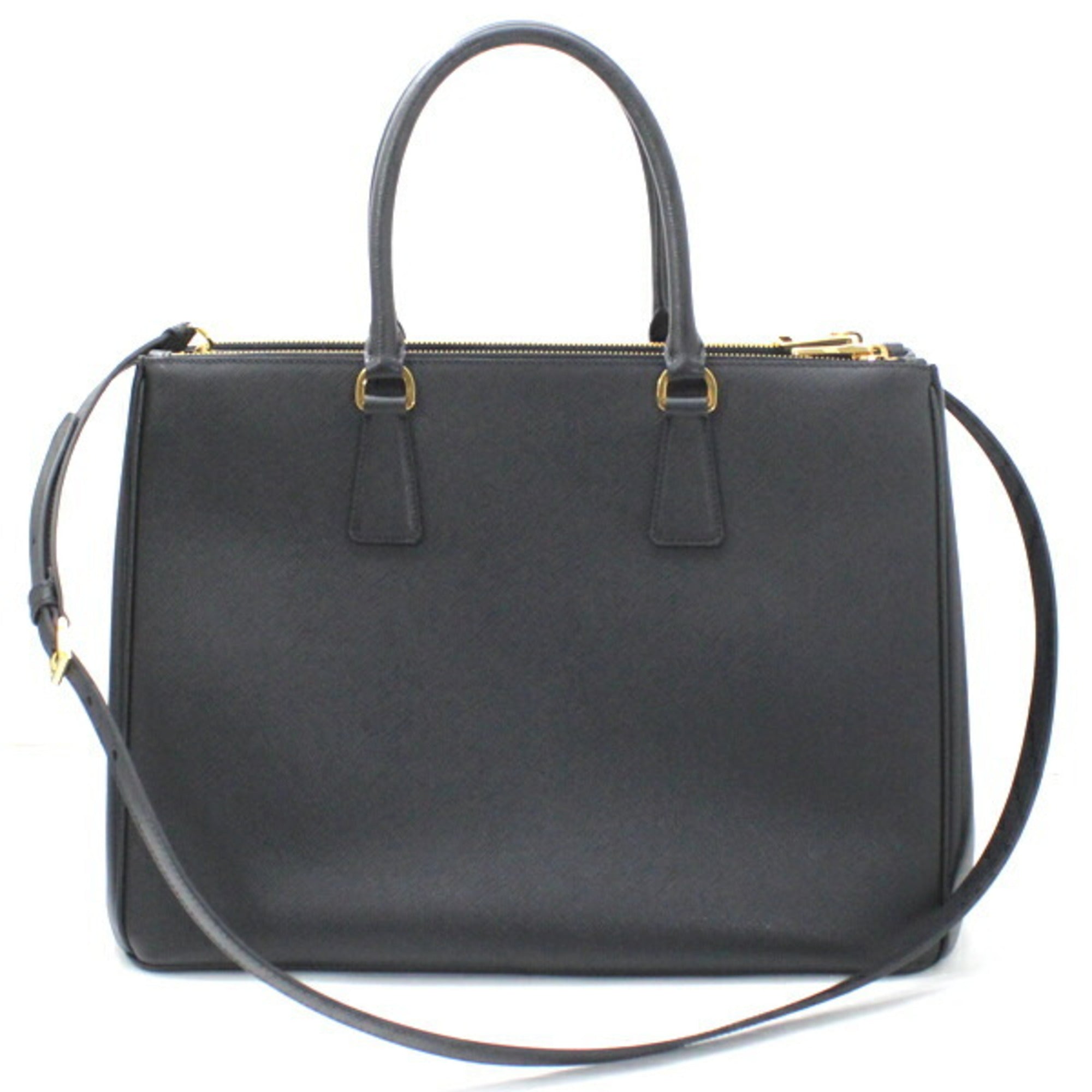 Prada Galleria handbag, tote bag, shoulder Saffiano leather, black, women's, 1BA786 NERO T5896 — New - Store Return