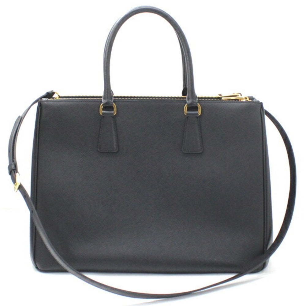 Prada Galleria handbag, tote bag, shoulder Saffiano leather, black, women's, 1BA786 NERO T5896 — New - Store Return