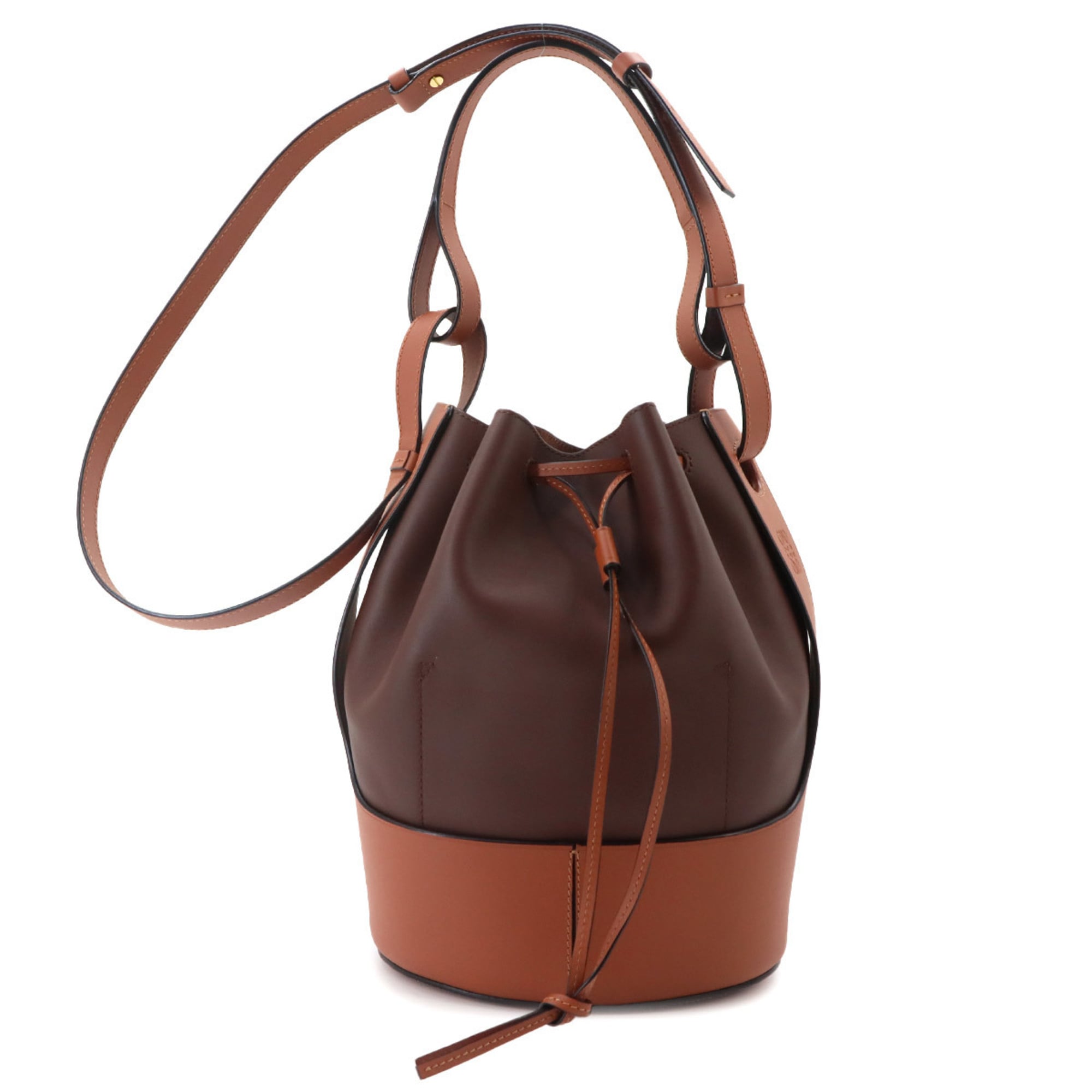 Loewe Balloon Medium 2-way Hand/Shoulder Handbag, Leather, Brown — Like New