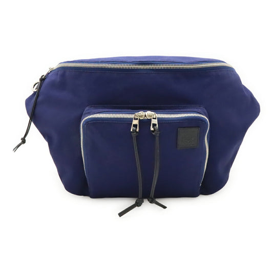 LOEWE Anagram Bum Bag XL, body bag/shoulder bag, canvas and leather, navy blue, B687C60X09