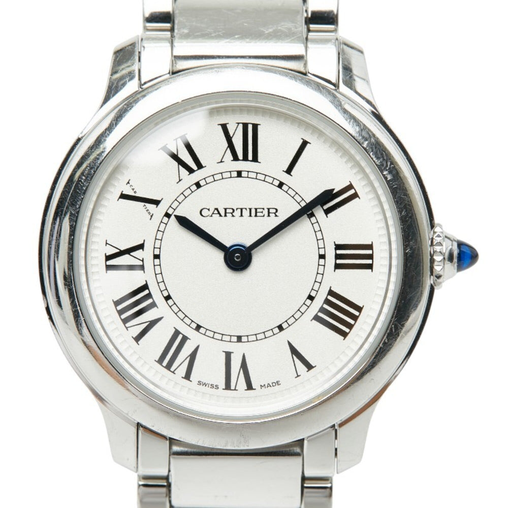 Cartier Ronde Must de Online Exclusive Watch WSRN0033 Quartz White Dial Stainless Steel Ladies CARTIER — Good