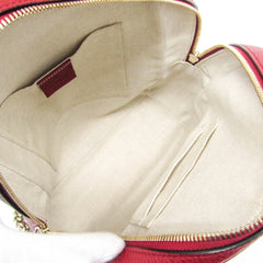Gucci Soho Interlocking G 536192 Women's Leather Backpack Red Color — Like New