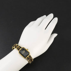Chanel Premiere H0001 Women's Watch, Size M, Black & Gold, Quartz Movement — Very Good