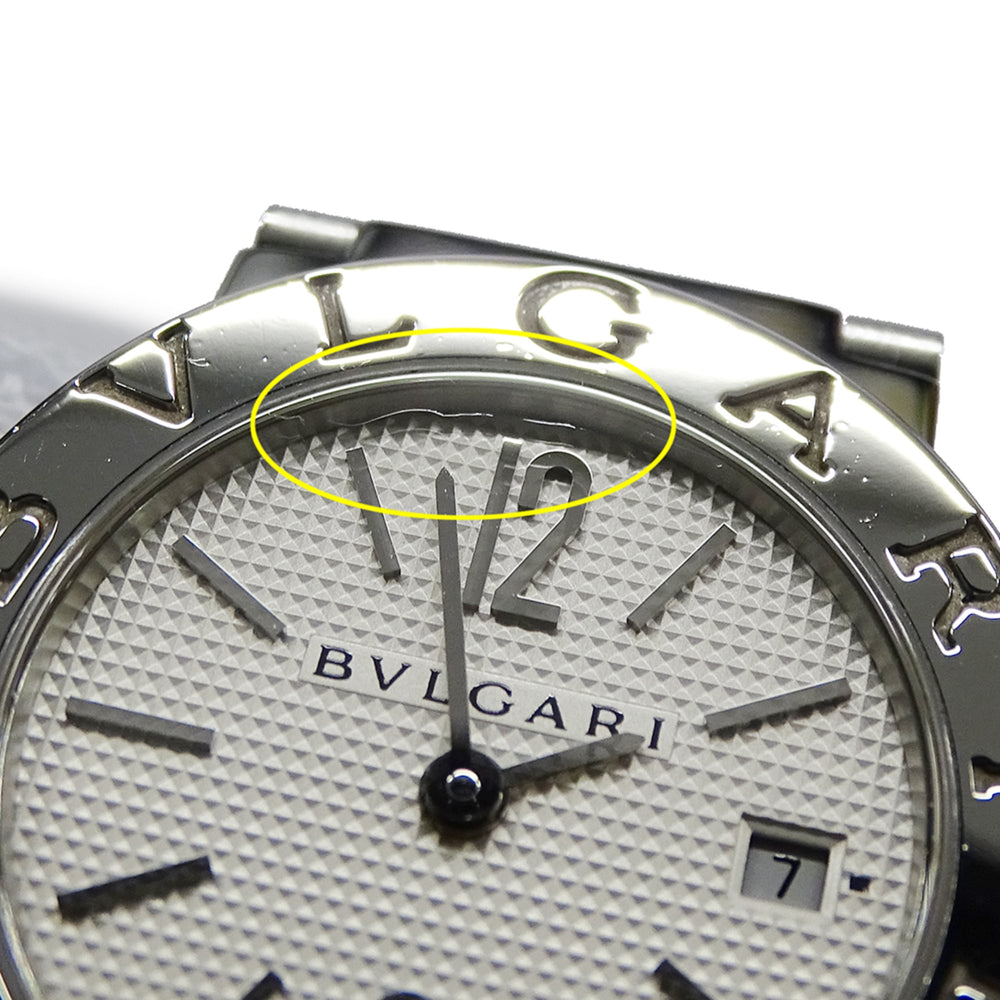 Bulgari BVLGARI Women's Watch, Brand: Date Quartz QZ Stainless Steel SS BB26SS Silver White — Good