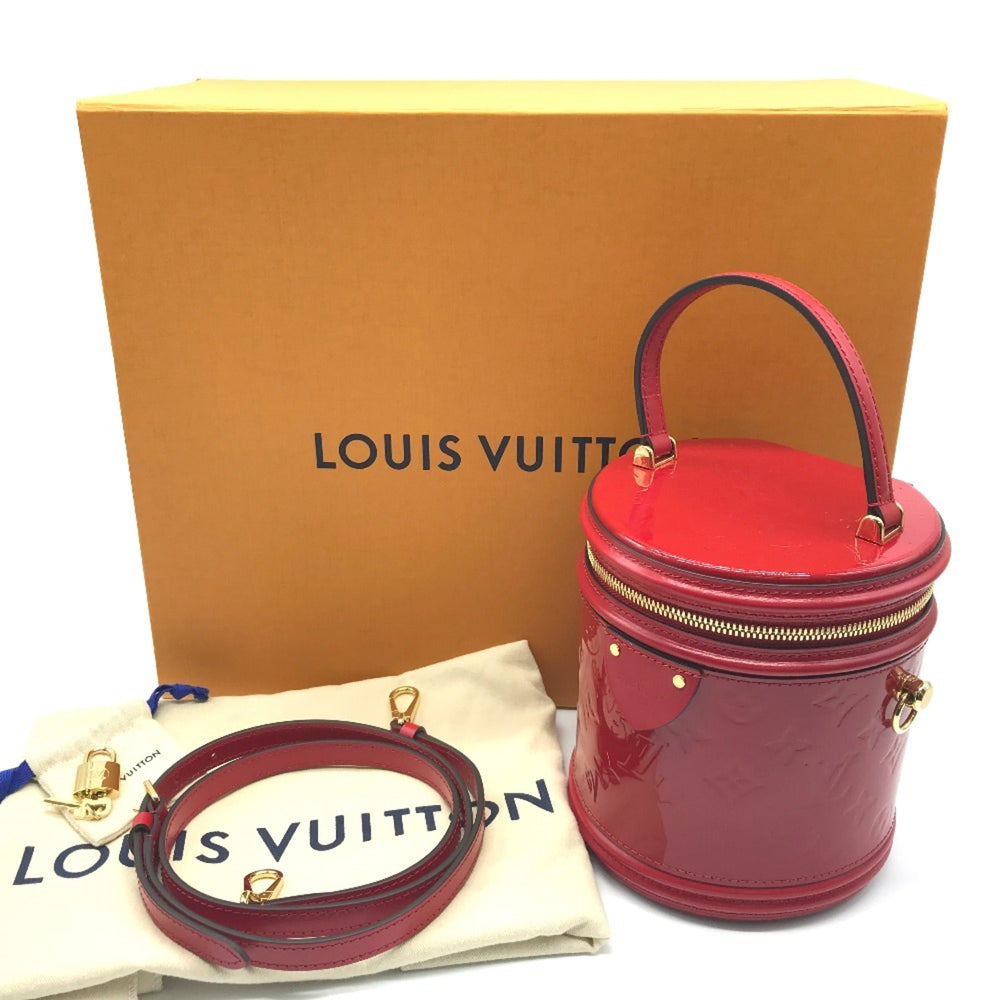 LOUIS VUITTON M53998 Monogram Vernis Cannes PM Handbag Patent Leather Women's Rouge Red — New - Store Return
