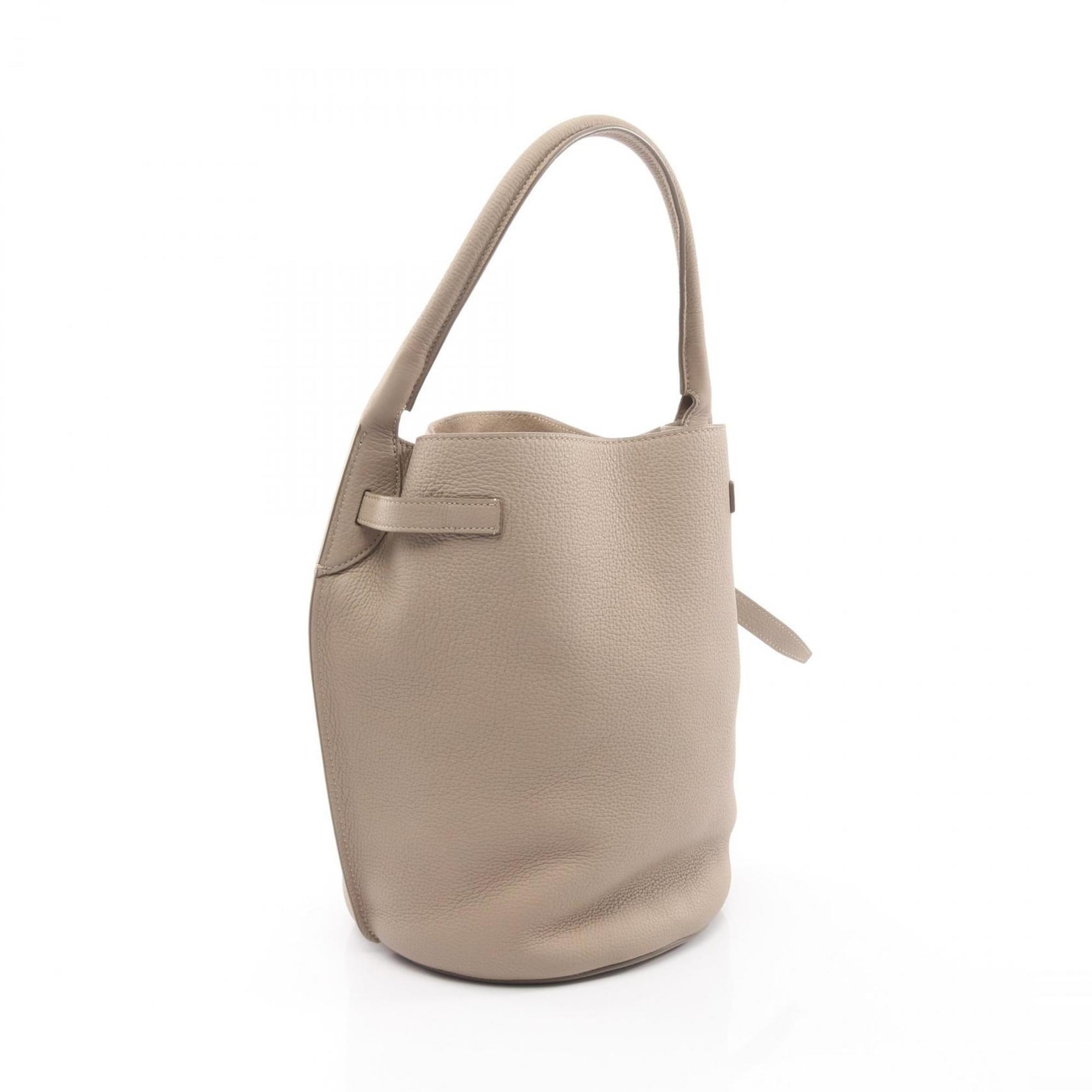 Celine Big Bag Bucket Handbag Leather Women's Beige