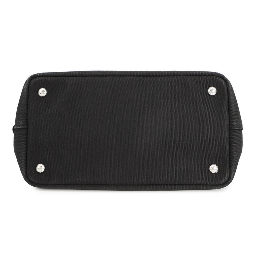 Prada Canapa Canvas Tote Bag 1BG439 PRADA 2-way Black