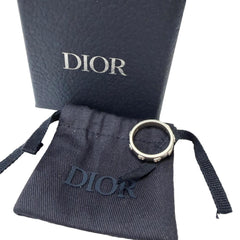 DIOR Homme R3472HOMST D990 AG925 CD Icon Ring, Silver, Size M, Weight 5.7g, Men's, with Box and Dust Bag — Like New