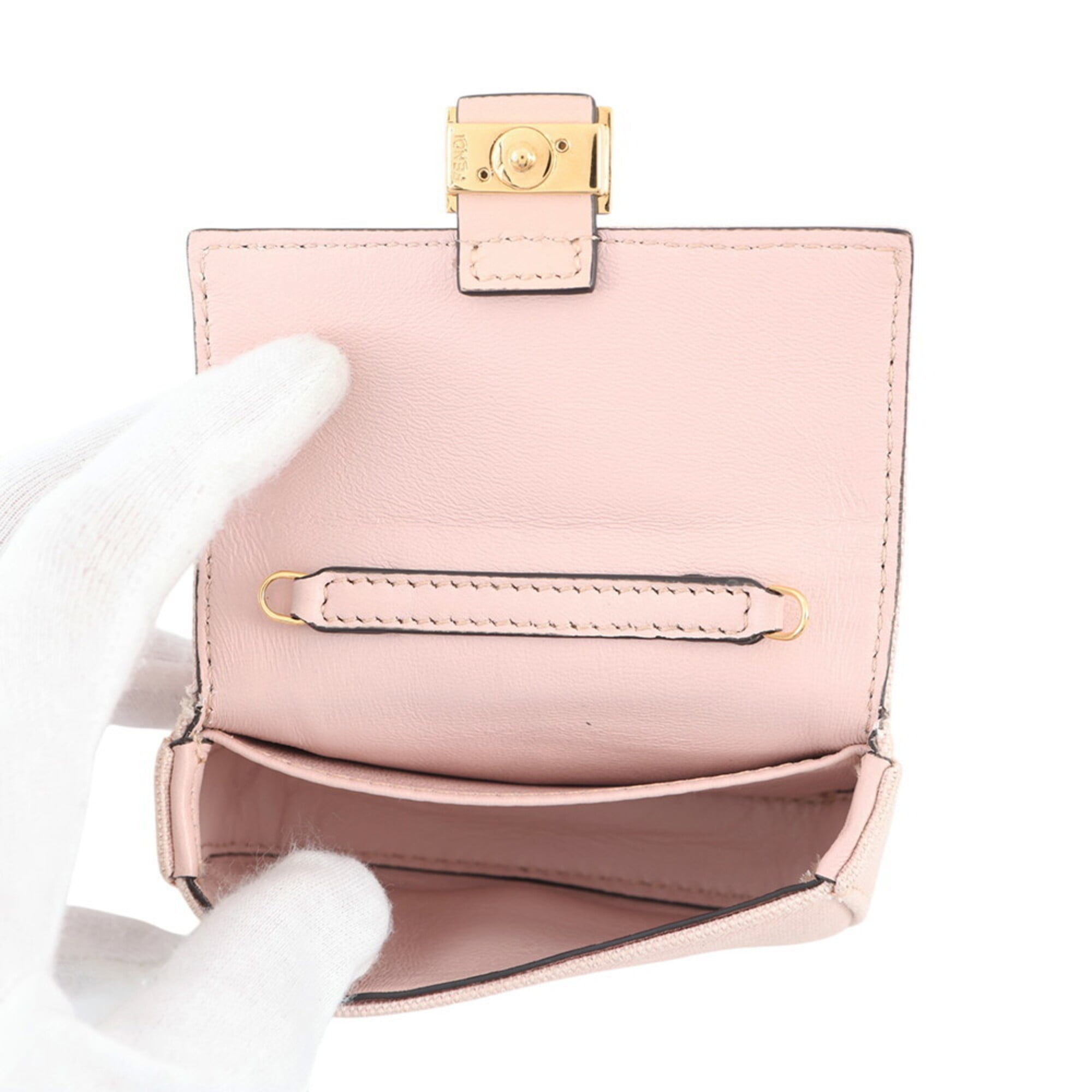 Fendi accessory bag charm Nano Baguette canvas 7AR844 FENDI — Like New