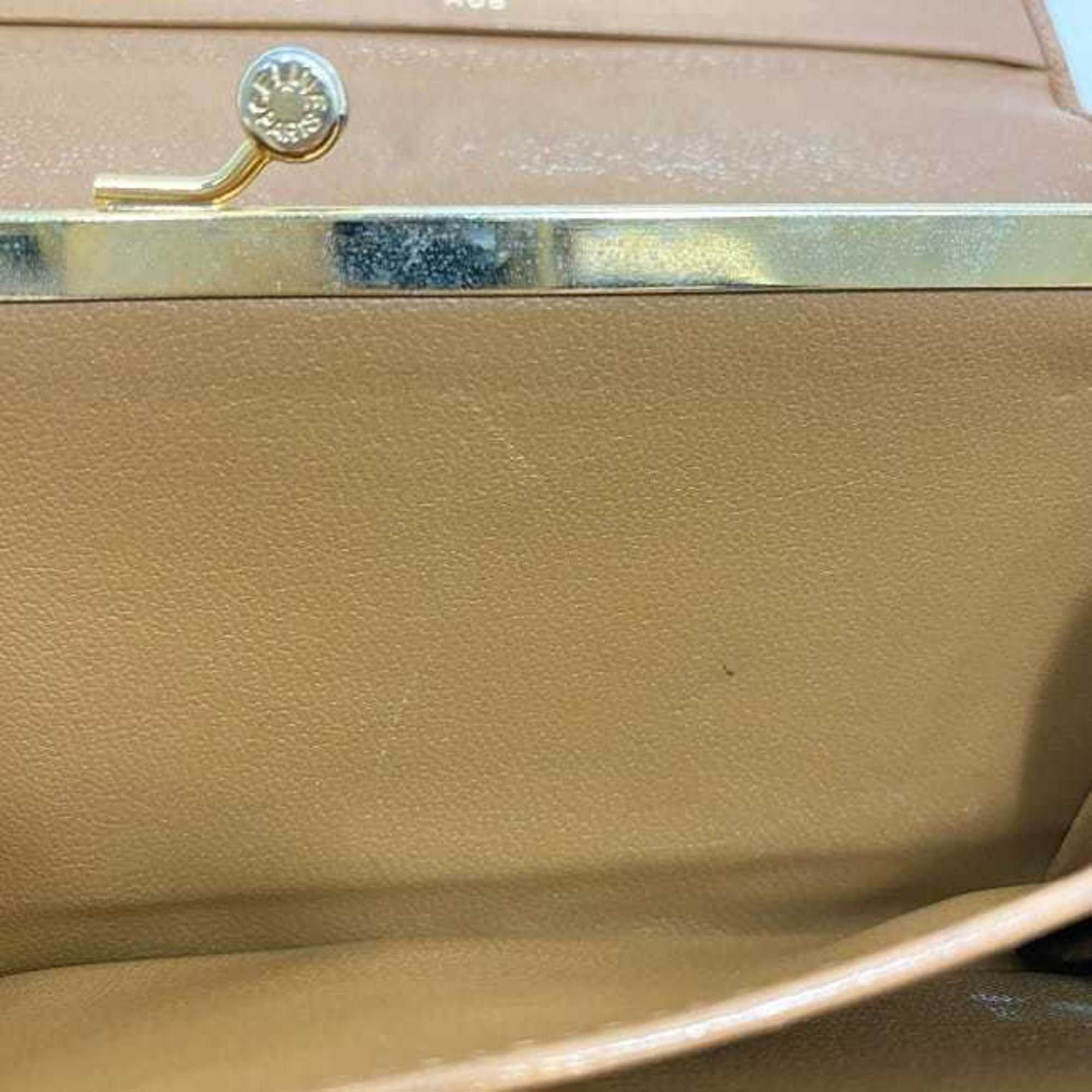 Celine bi-fold long wallet ec-22065 beige macadam leather M06 CELINE for women