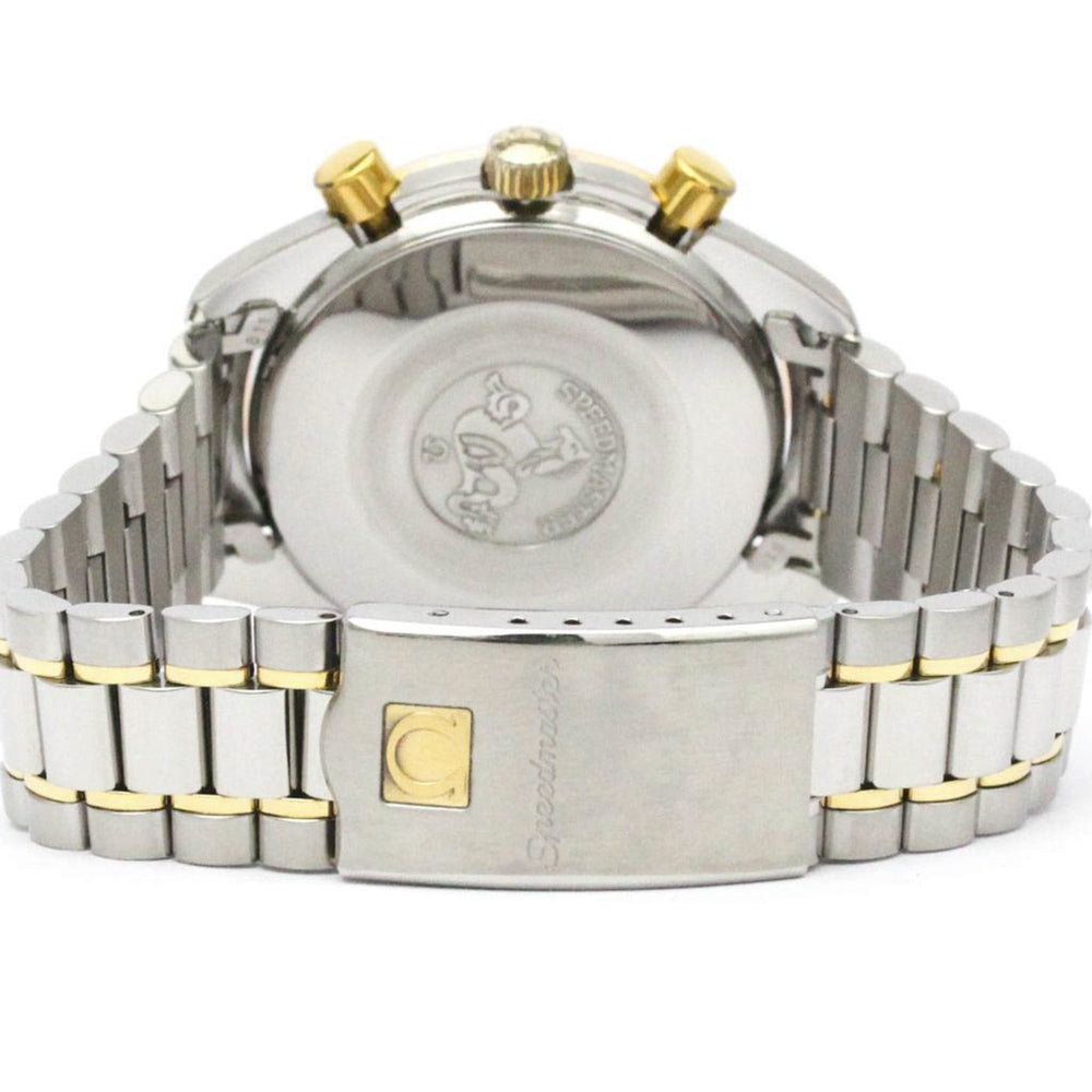 OMEGA Speedmaster Automatic 18K Gold Steel Mens Watch 175.0033 Polished — Very Good