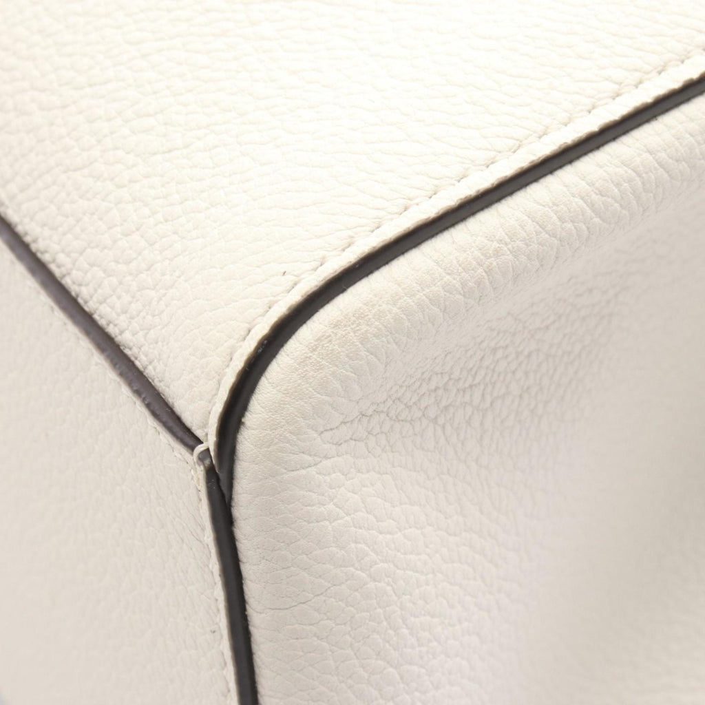 Fendi ORIGAMI MEDIUM Tote Bag in White Leather, Women's, 8BH414