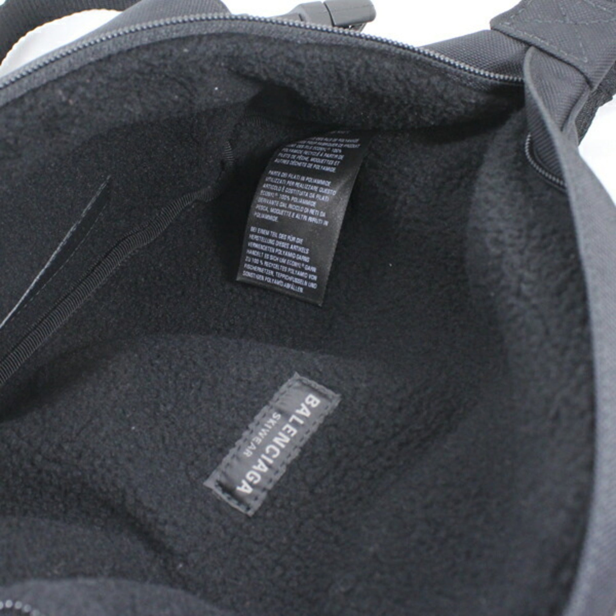 Balenciaga Body Bag Waist SKIWEAR Black Nylon Men's 770881 BALENCIAGA KM3048 — Like New
