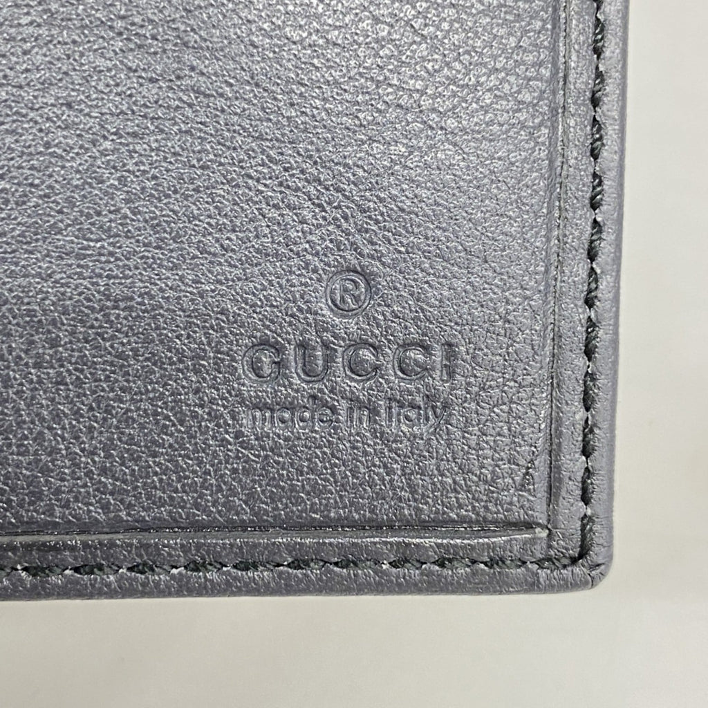 Gucci GG Supreme Long Wallet 212186 Brown Gray Men's