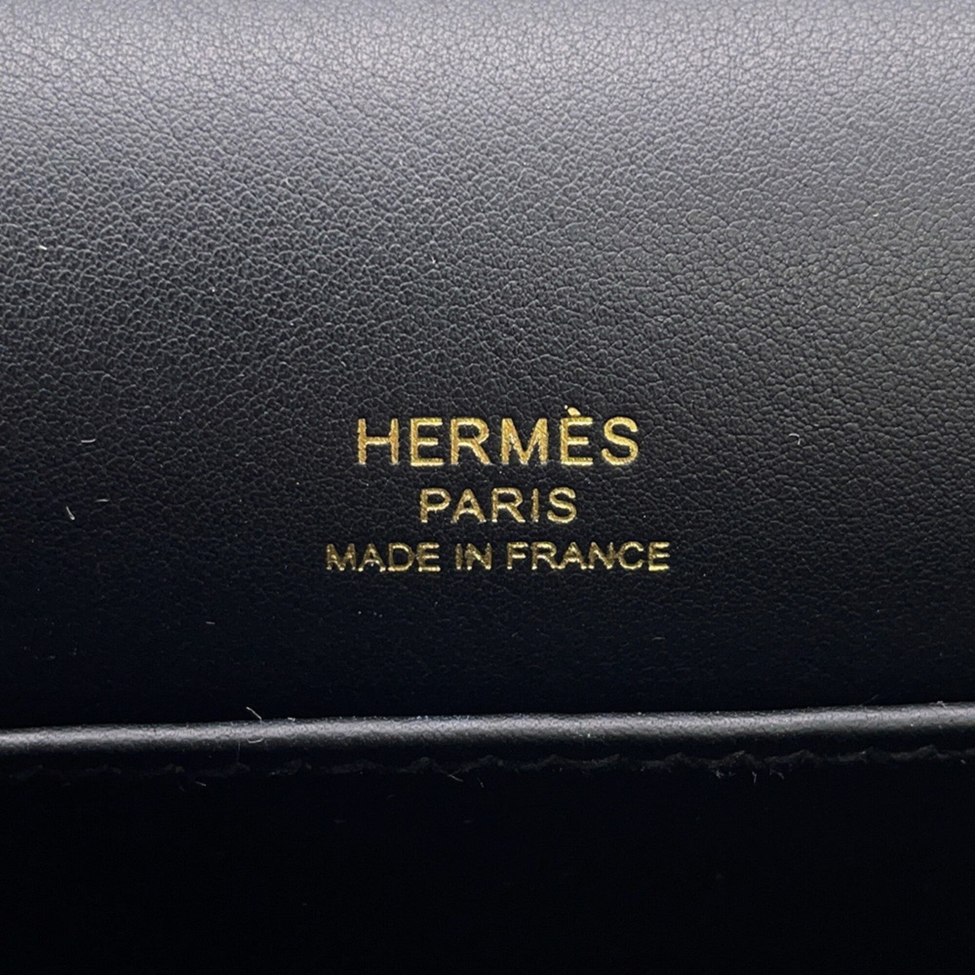 Hermes Shoulder Bag Geta Black Chevre Mysore B Stamp HERMES Handbag — Like New
