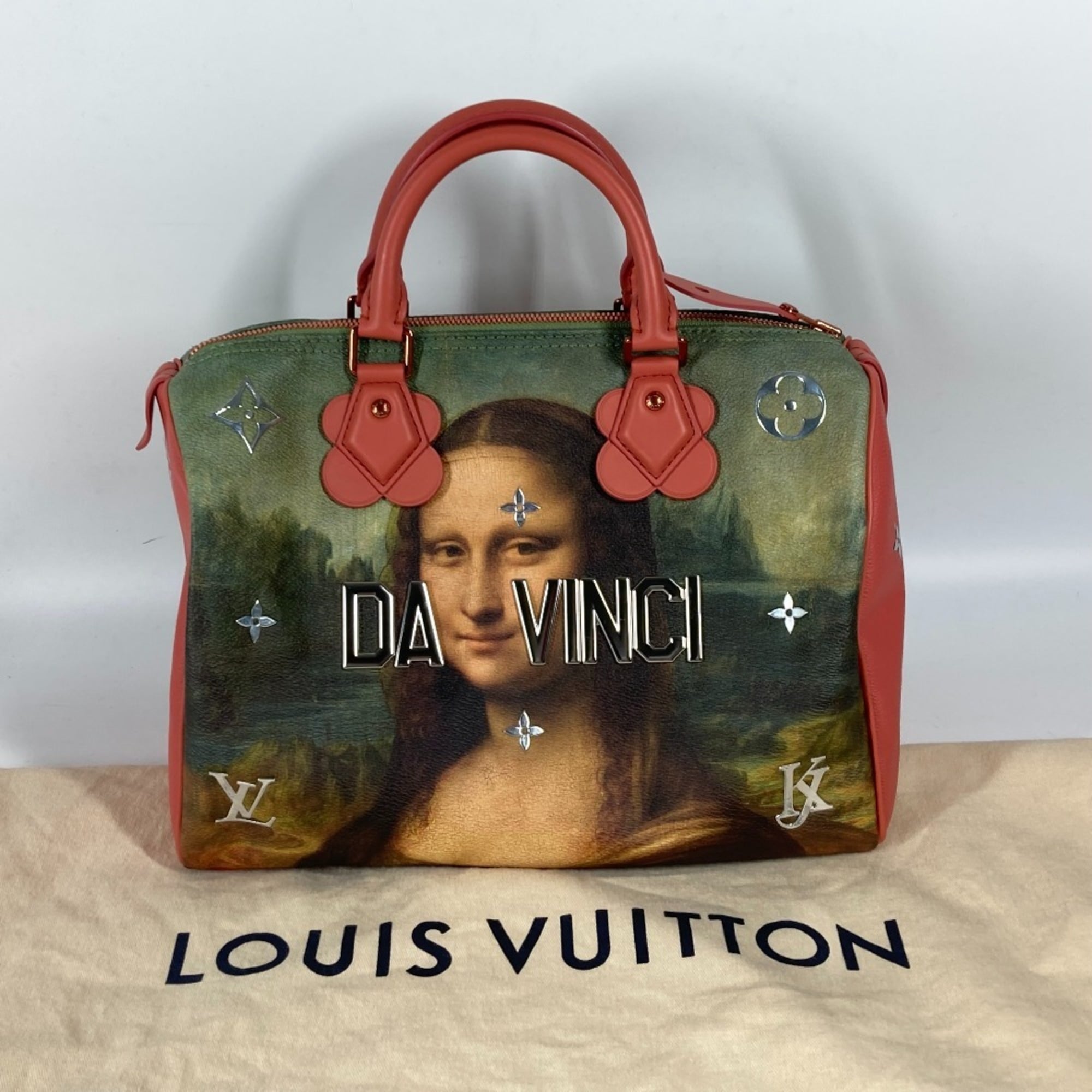 LOUIS VUITTON Louis Vuitton M43372 Masters Collection Speedy 30 Mona Lisa Boston Bag Handbag Leather Pink Similar G-241210-24 — Like New
