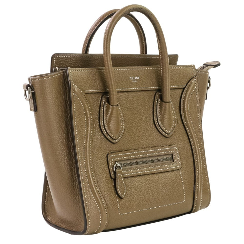 Excellent condition Celine Luggage Nano Shopper 2-way bag in brown. Women's. Luxs Pre-owned Brand — Like New