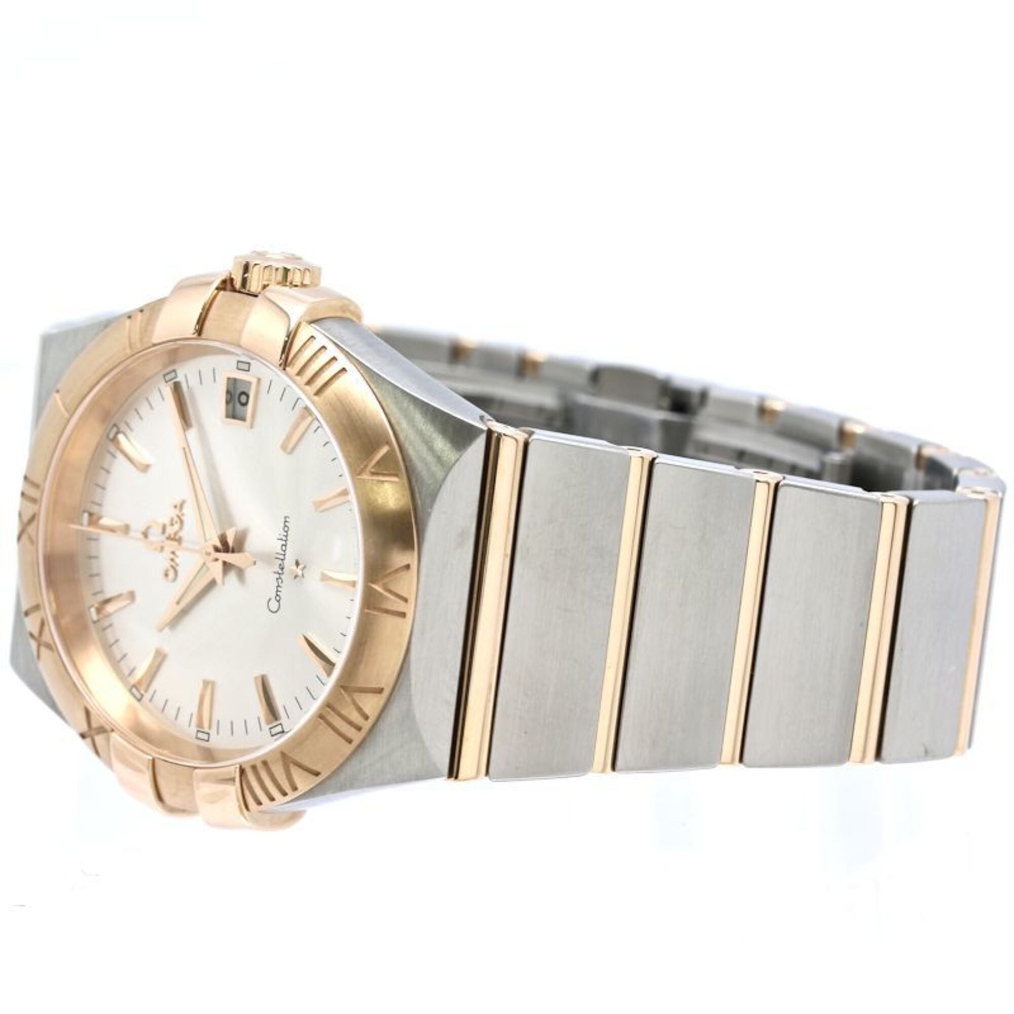 OMEGA Constellation Co-Axial Chronometer 123.20.35.60.02.001 Men's Watch, Stainless Steel x 18K Pink Gold, 40530 — Like New