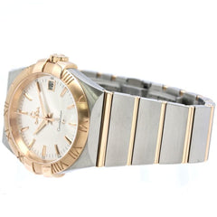 OMEGA Constellation Co-Axial Chronometer 123.20.35.60.02.001 Men's Watch, Stainless Steel x 18K Pink Gold, 40530 — Like New