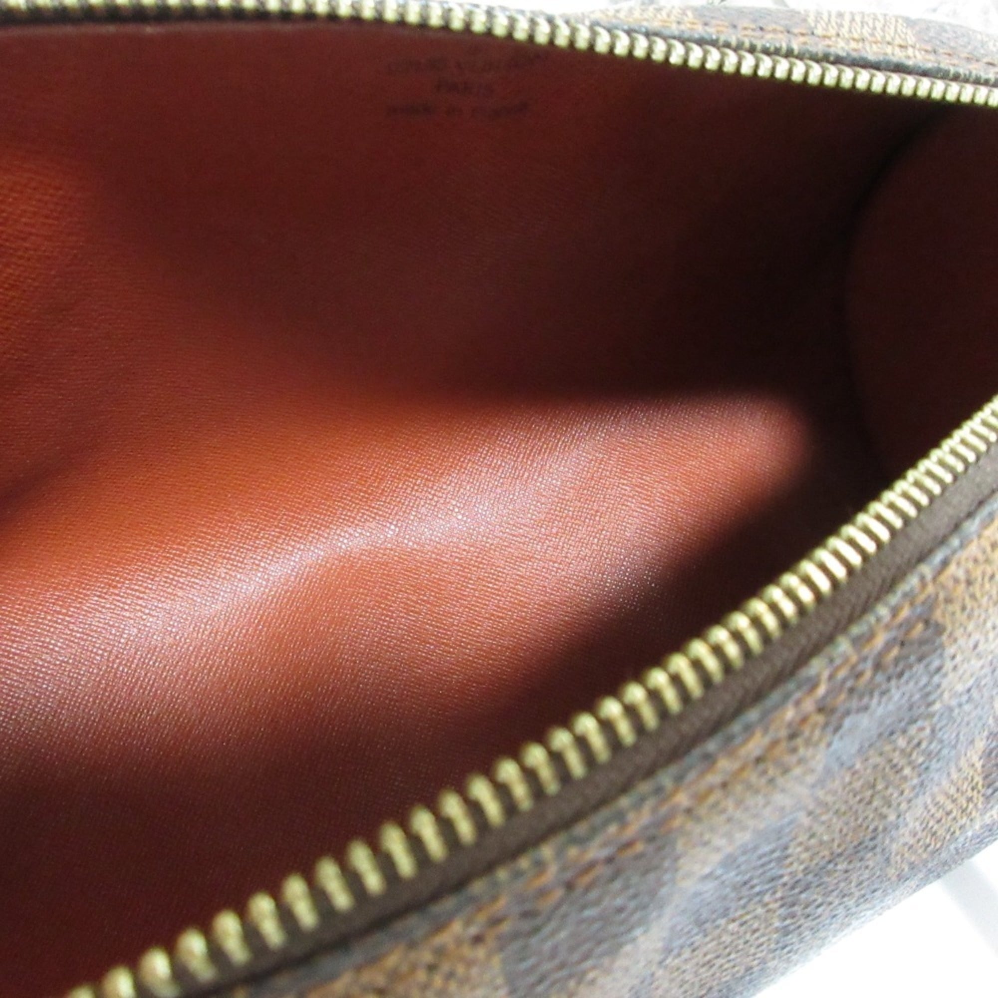 LOUIS VUITTON Louis Vuitton Damier Ebene Papillon PM Handbag N51304 Brown Women's — Like New