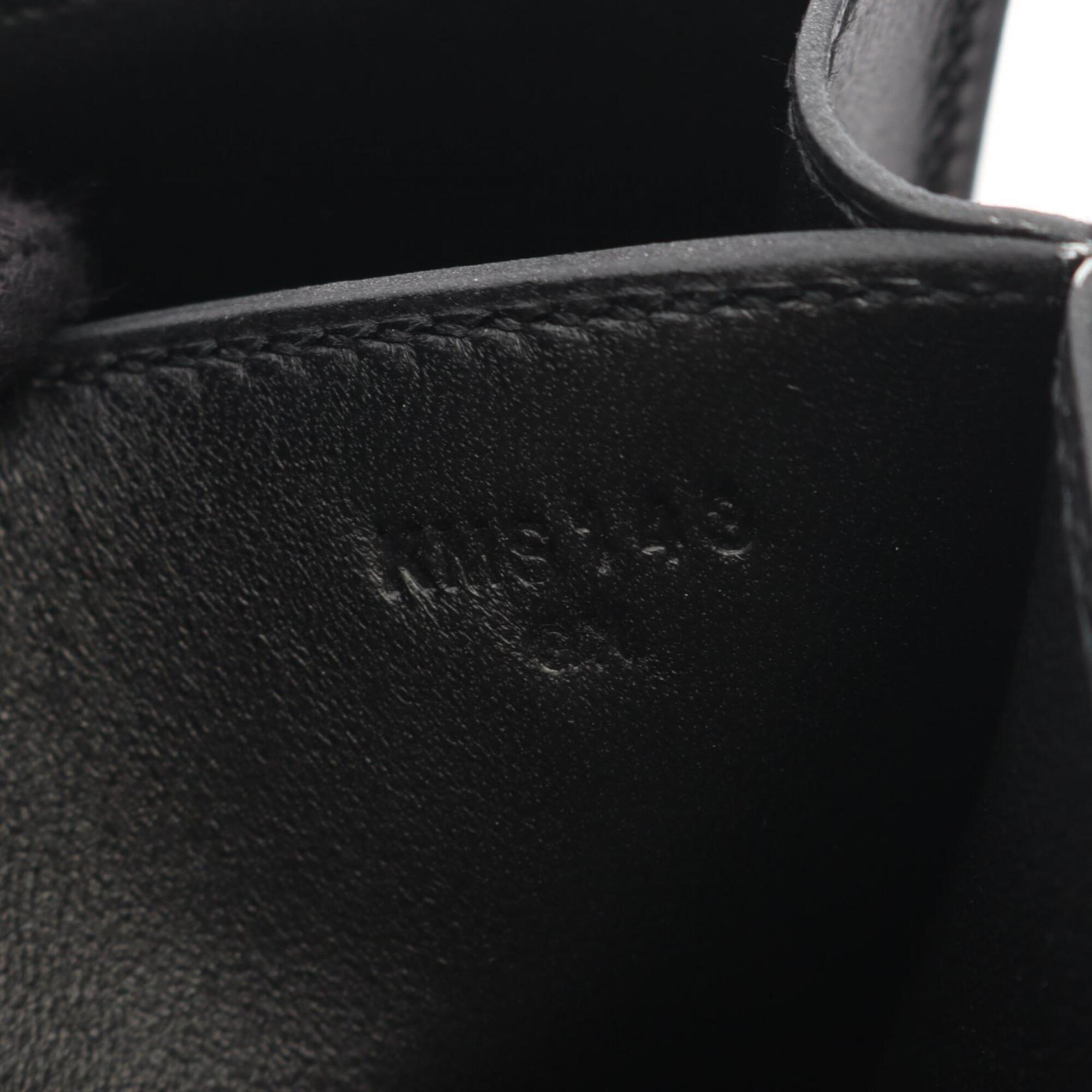 Hermes Constance 3 Mini Shoulder Bag/Handbag, Calfskin (Cowhide), Box Calf Leather, Women's, Black — New - Store Return