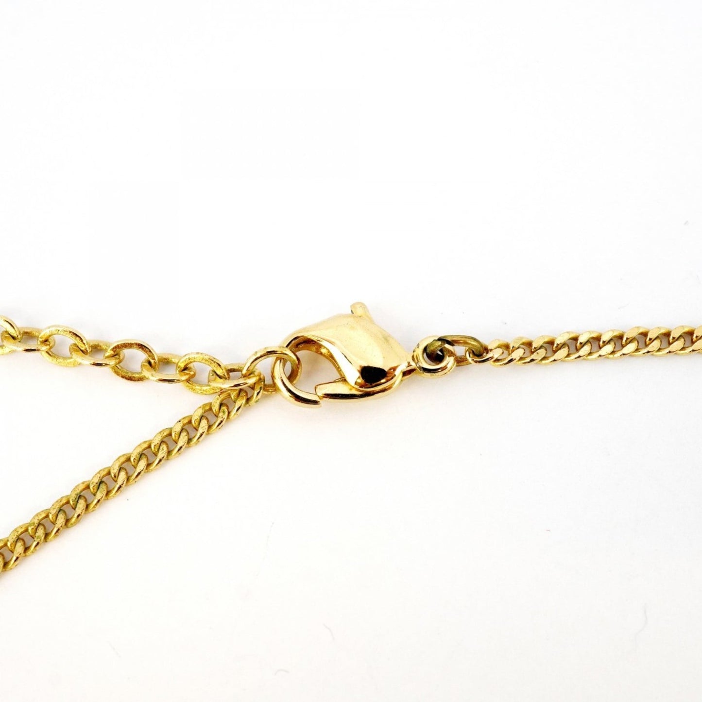 Christian Dior Oval Necklace with GP Plated Rhinestones in Gold for Women