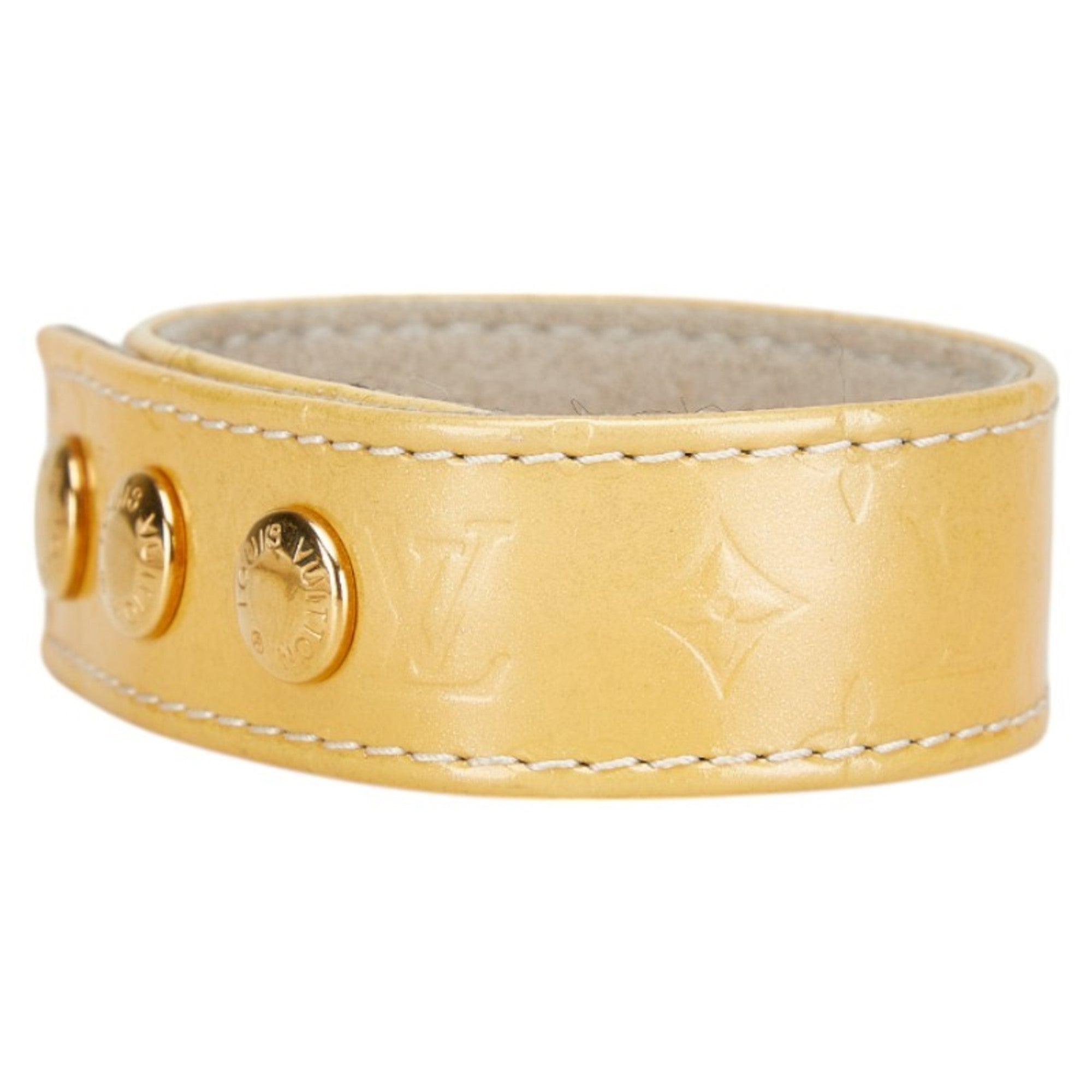 Louis Vuitton Monogram Vernis NOVEMBER 2000 GINZA JAPAN Bracelet Yellow PVC Women's LOUIS VUITTON