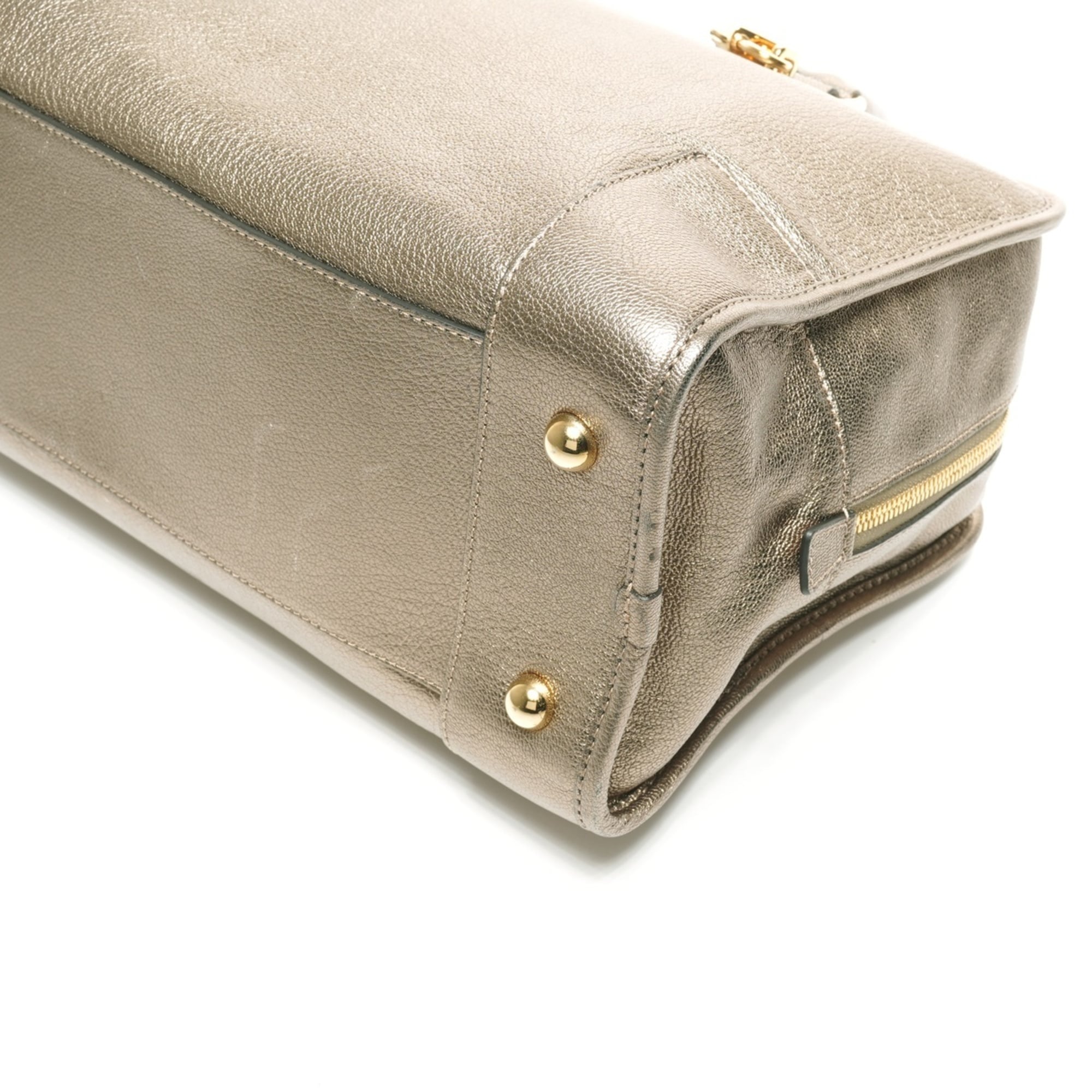 LOEWE Amazona Anagram Handbag Gold