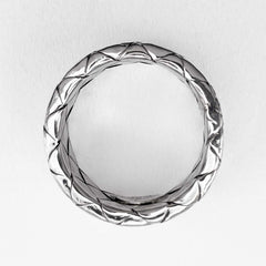 BOTTEGA VENETA Intrecciato Ring, SV925 7824, Silver, Men's & Women's — Like New