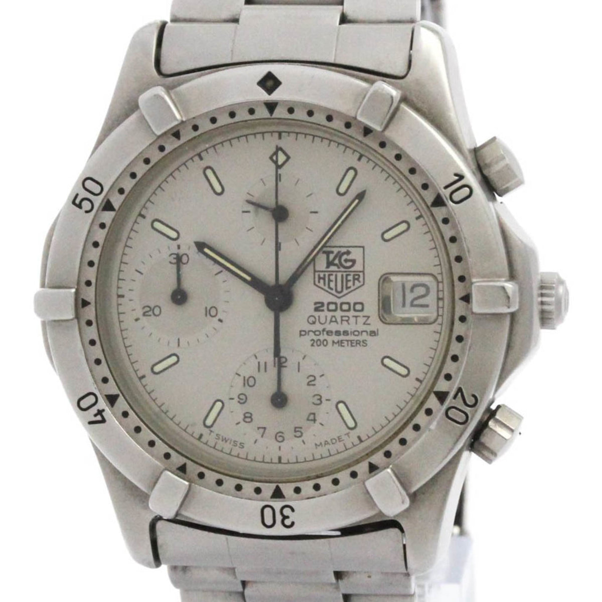 TAG HEUER 2000 Series Steel Quartz Mens Watch 262.206 1 — Good