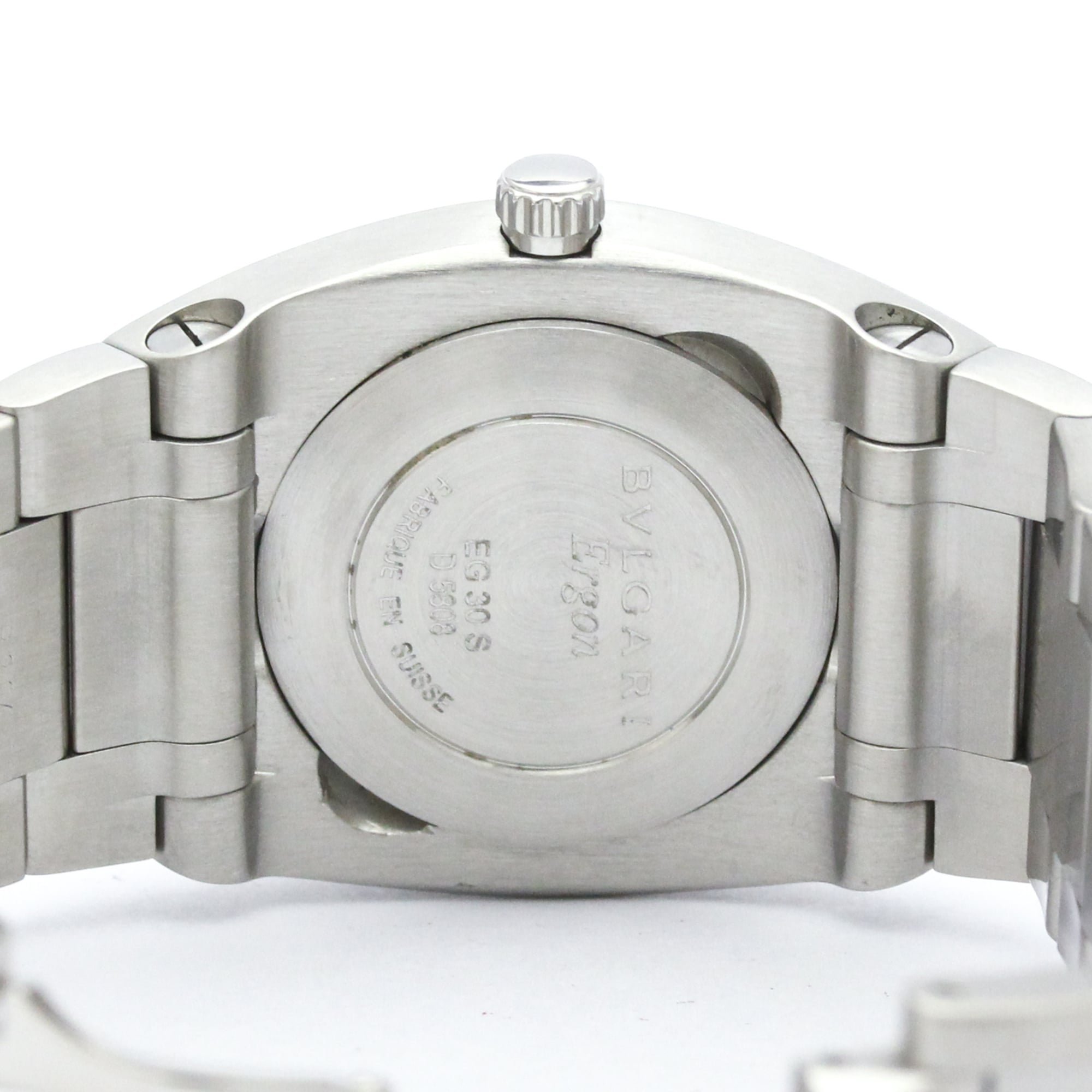 BVLGARI Ergon Stainless Steel Quartz Ladies Watch EG30S Polished — Very Good