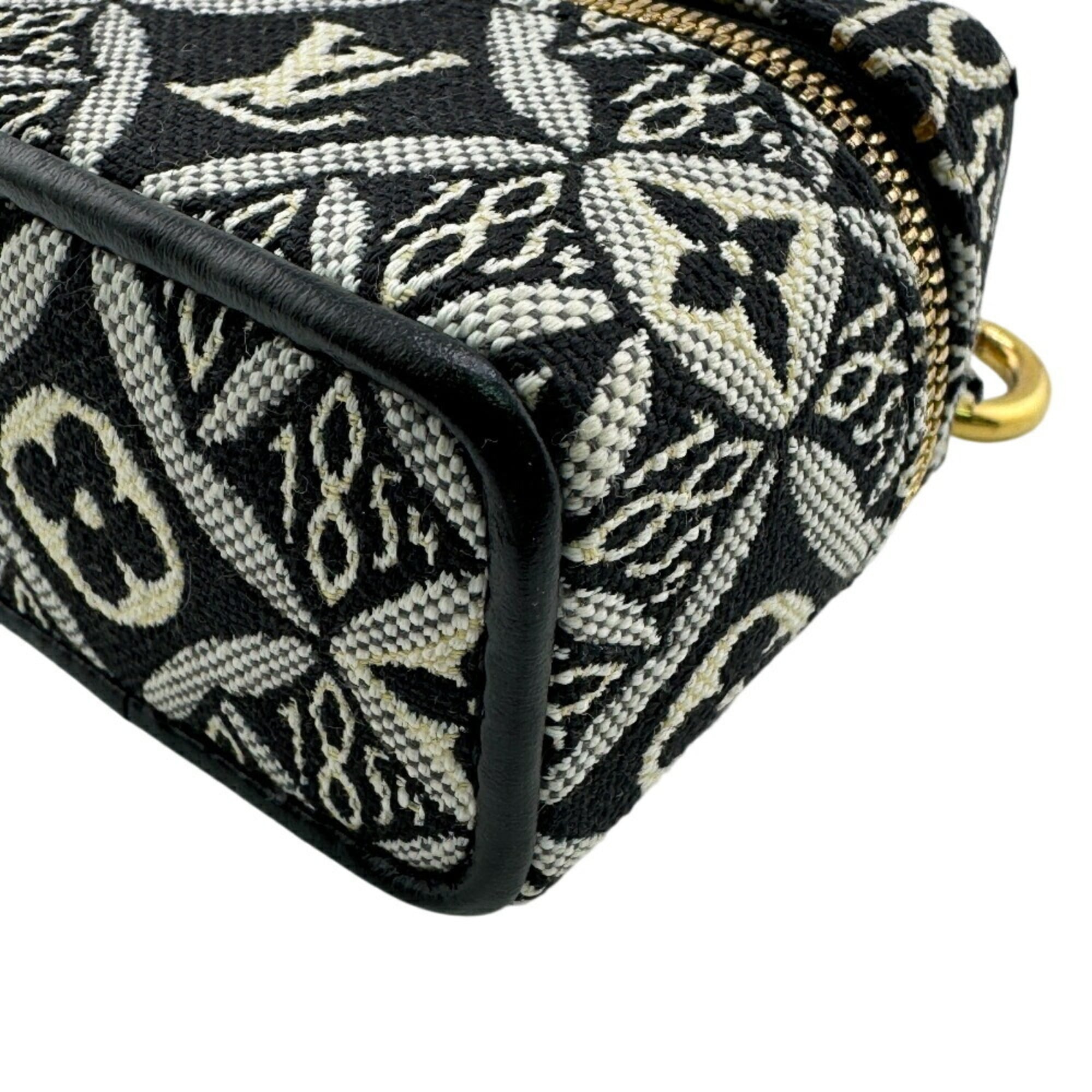 LOUIS VUITTON M00351 Porte Clé Vanity Bag Charm SINCE 1854 Black Women's