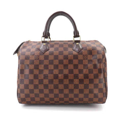 Louis Vuitton Speedy 30 Damier Handbag, Ebene Brown, N41364, Gold Hardware — Like New
